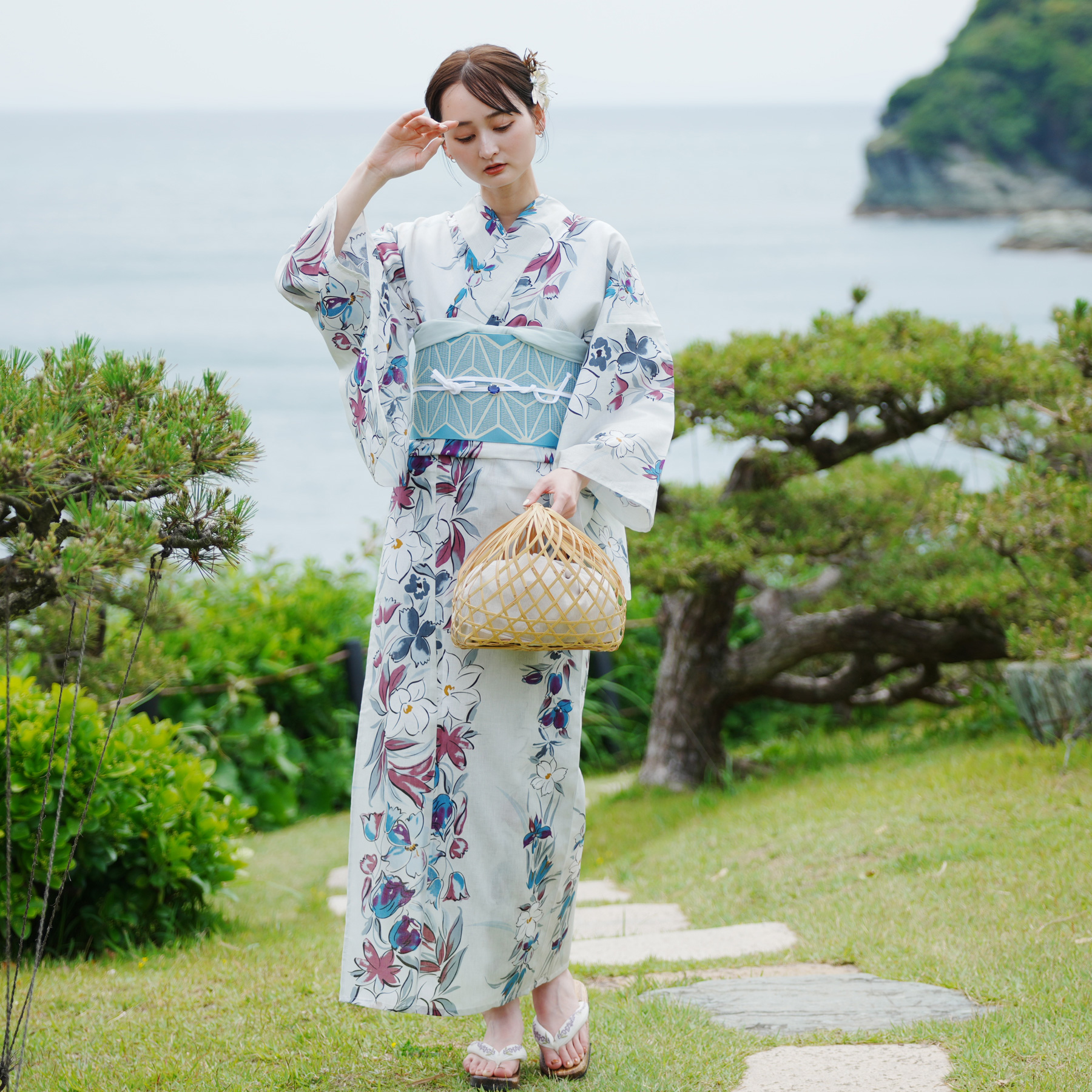 utatane 浴衣 レディース セット 高級変わり織 浴衣3点セット