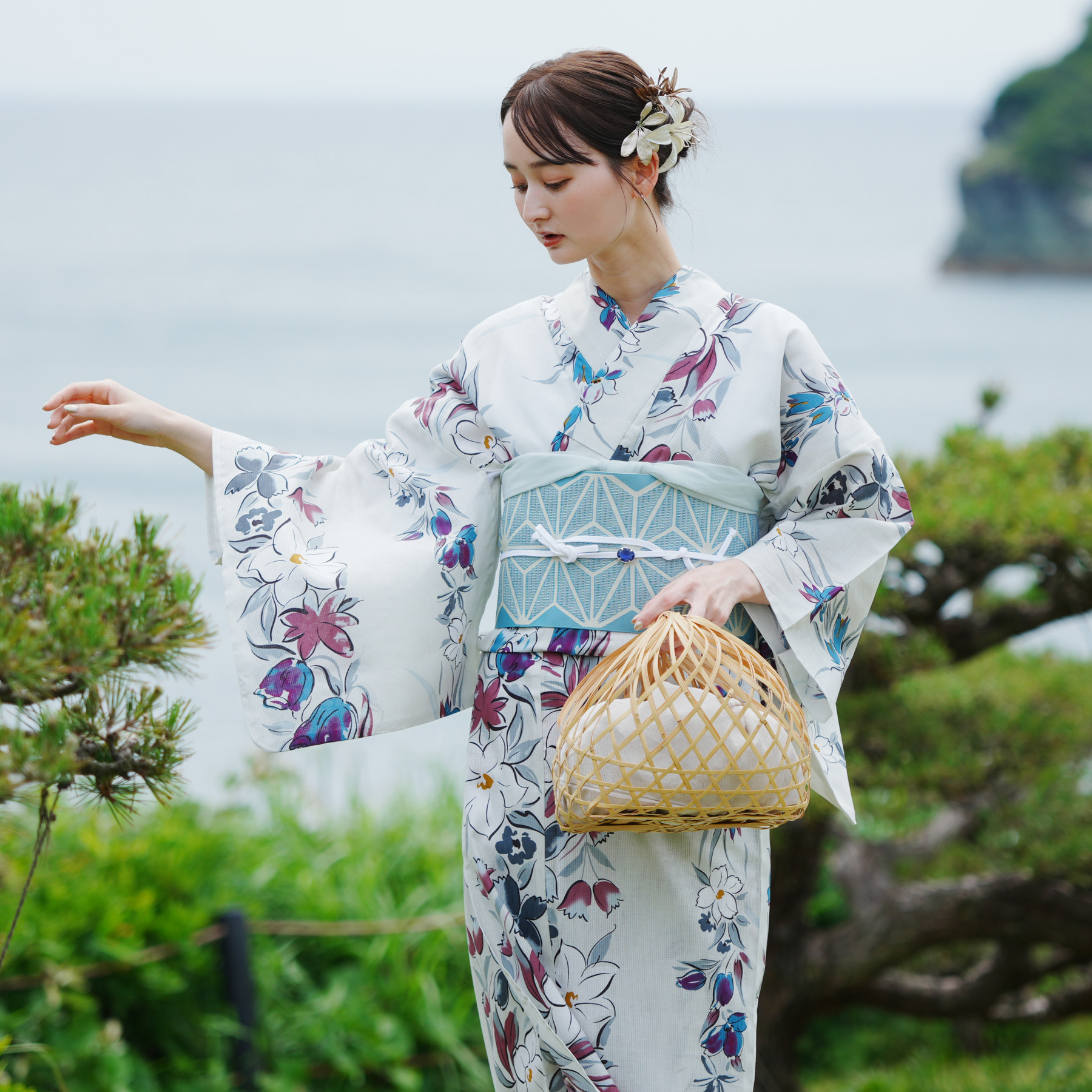 utatane 浴衣 レディース セット 高級変わり織 浴衣3点セット