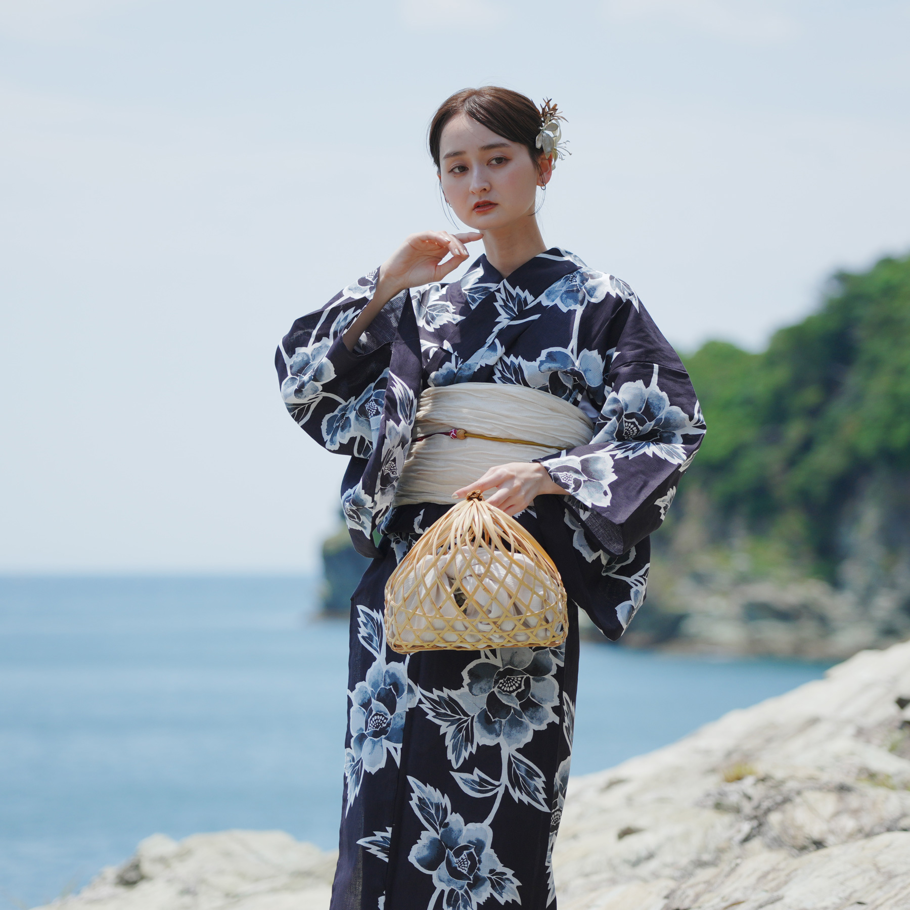 utatane 浴衣 レディース セット 高級変わり織 浴衣3点セット