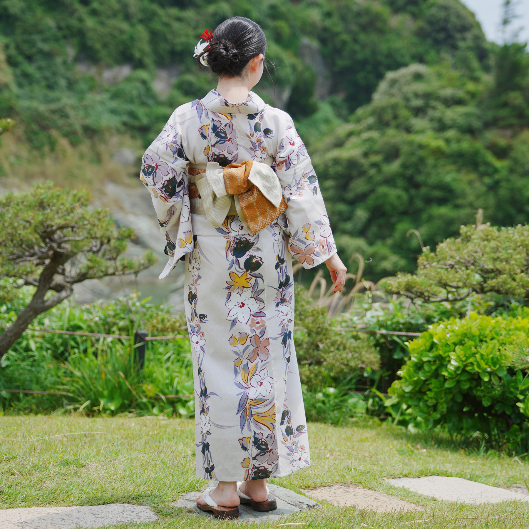 utatane 浴衣 レディース セット 高級変わり織 浴衣3点セット