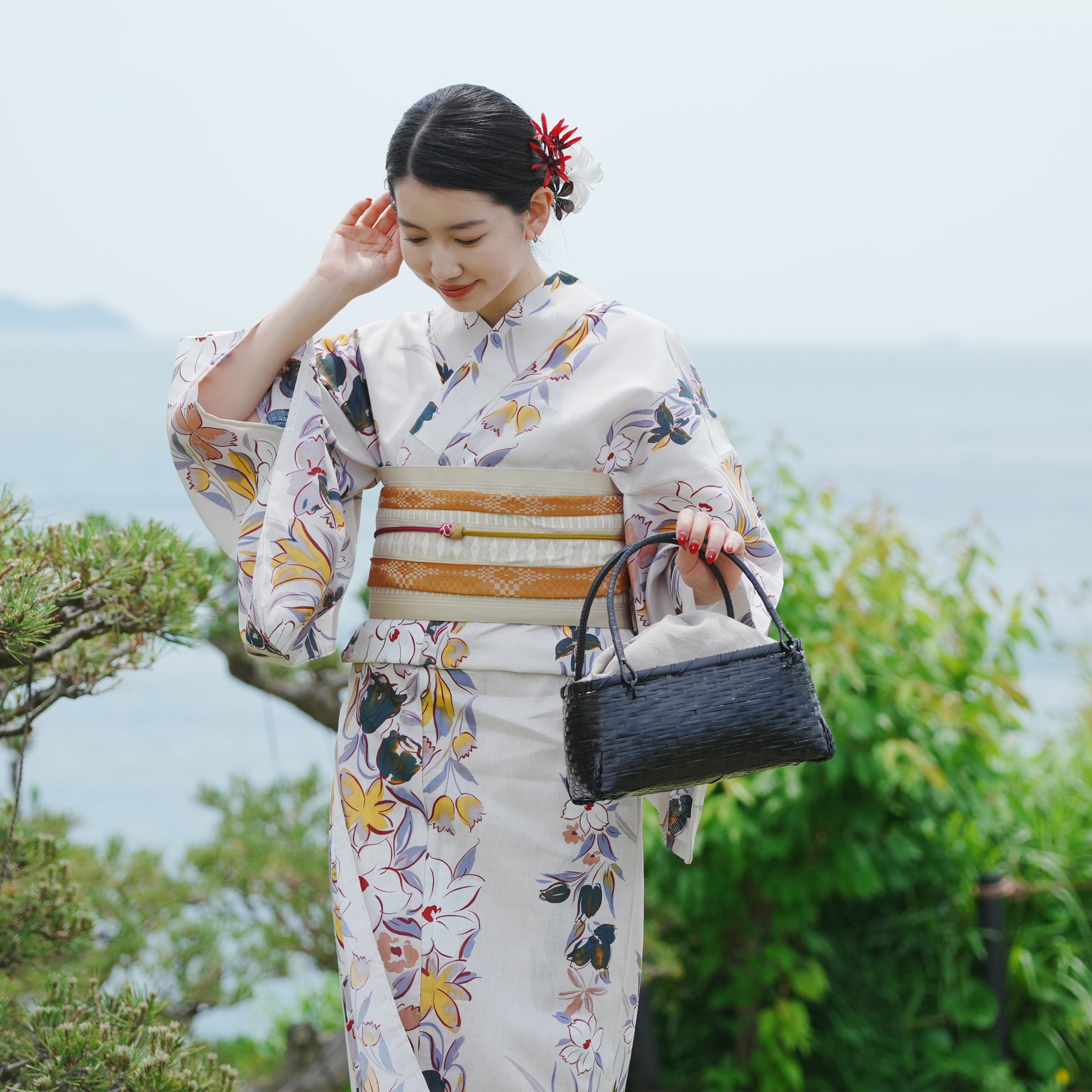 utatane 浴衣 レディース セット 高級変わり織 浴衣3点セット