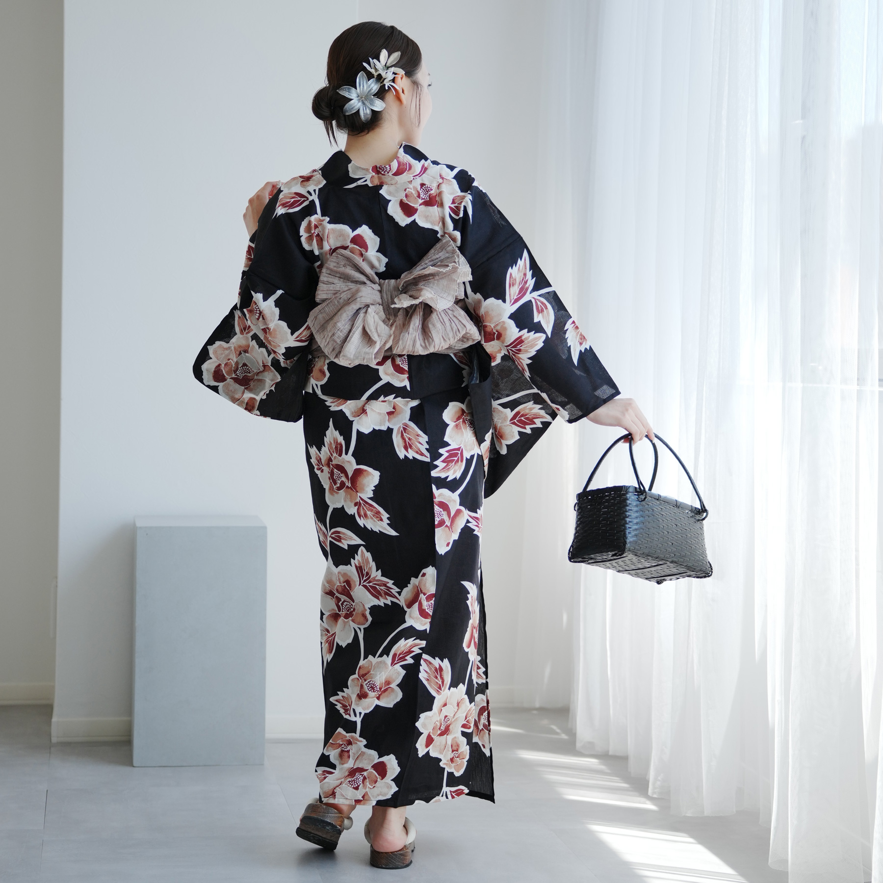 utatane 浴衣セット utatane 浴衣 セット レディース トールサイズ 浴衣3点セット