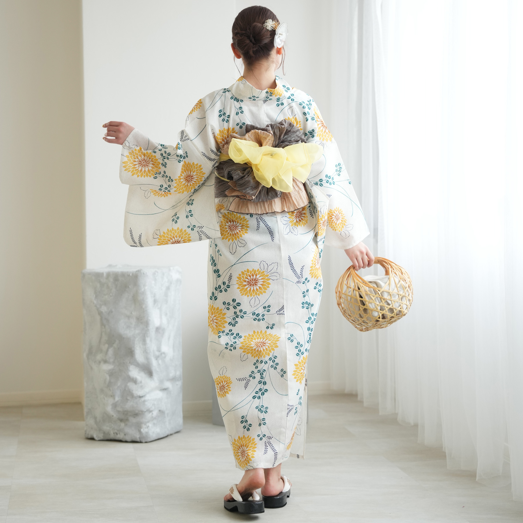 utatane 浴衣 レディース セット 高級変わり織 浴衣3点セット