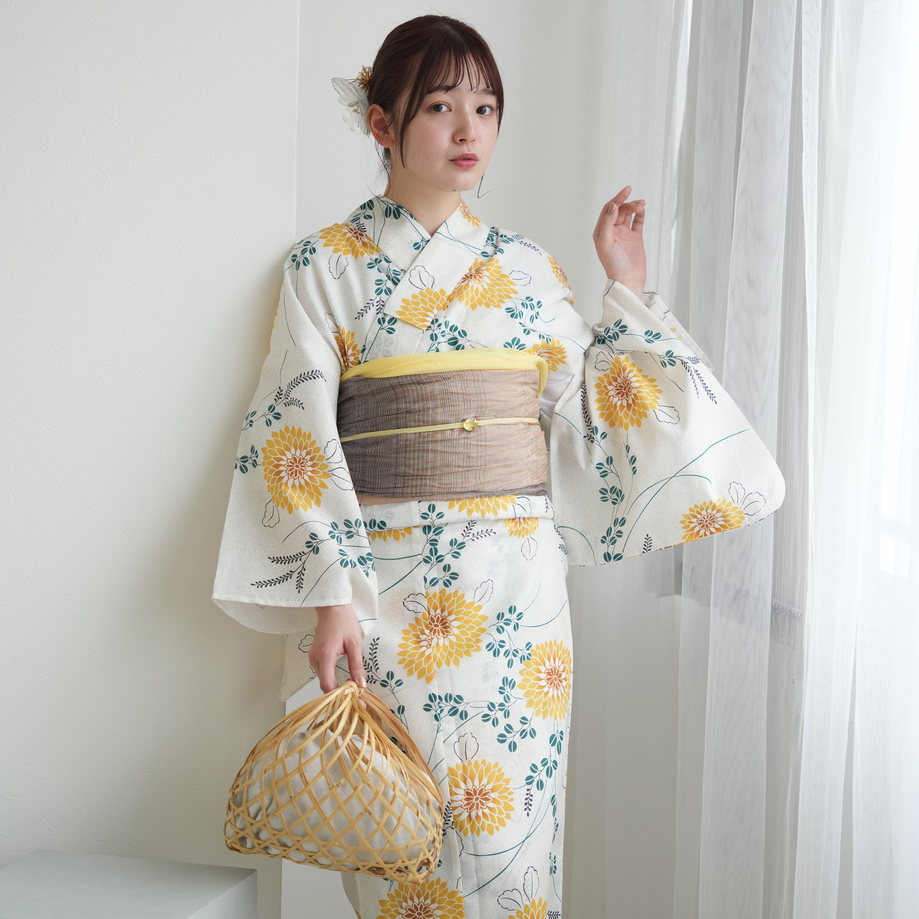 utatane 浴衣 レディース セット 高級変わり織 浴衣3点セット