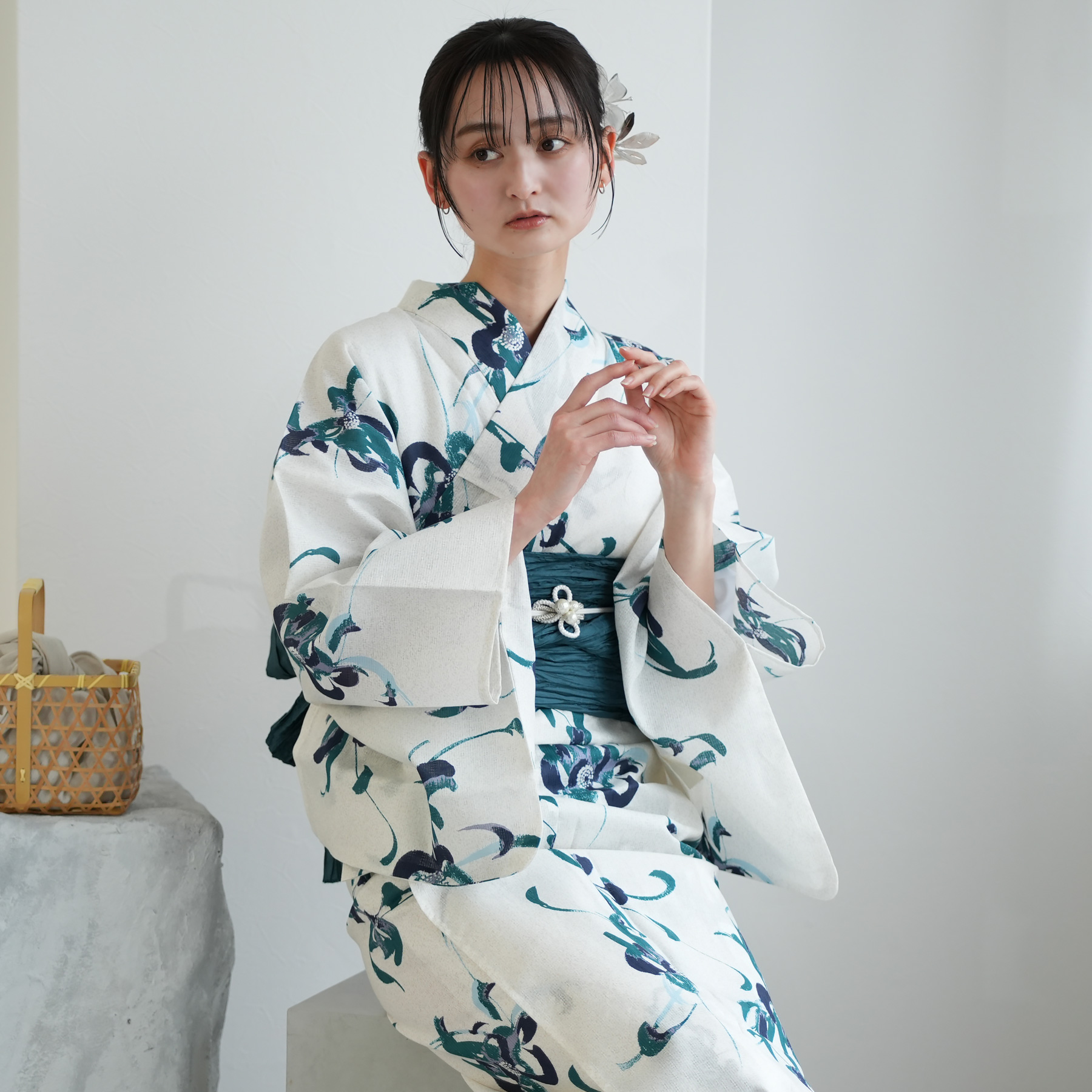 utatane 浴衣 レディース セット 浴衣/帯/下駄 トールサイズ