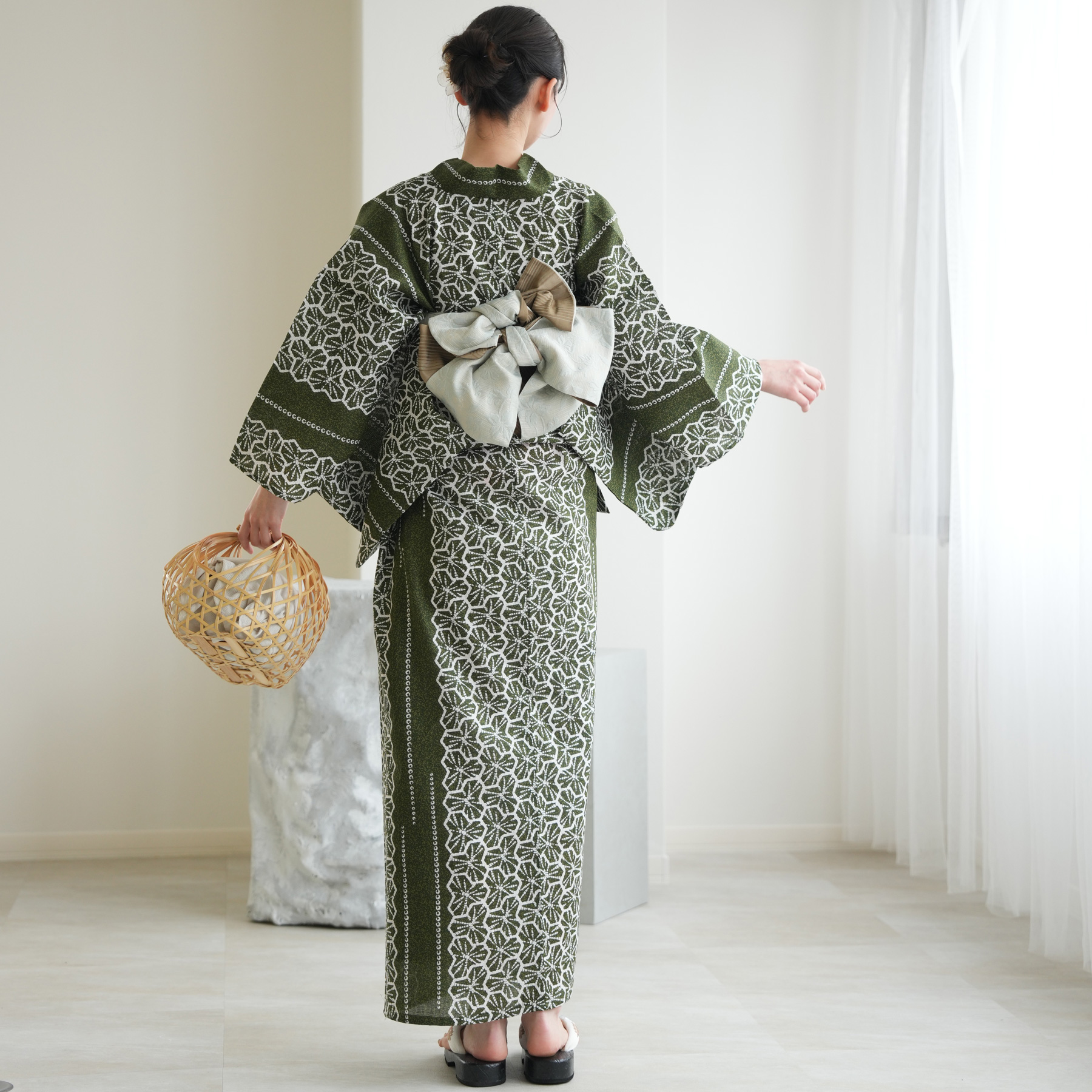 utatane 浴衣 レディース セット 高級変わり織 浴衣3点セット