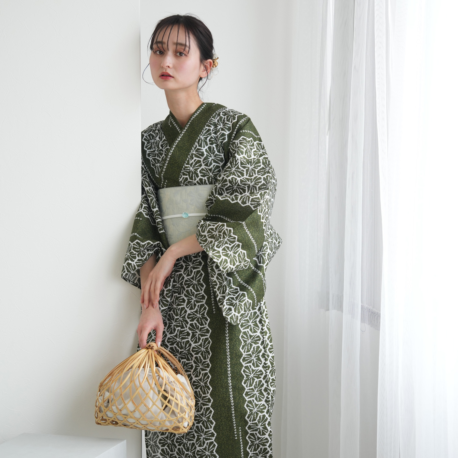 utatane 浴衣 レディース セット 高級変わり織 浴衣3点セット