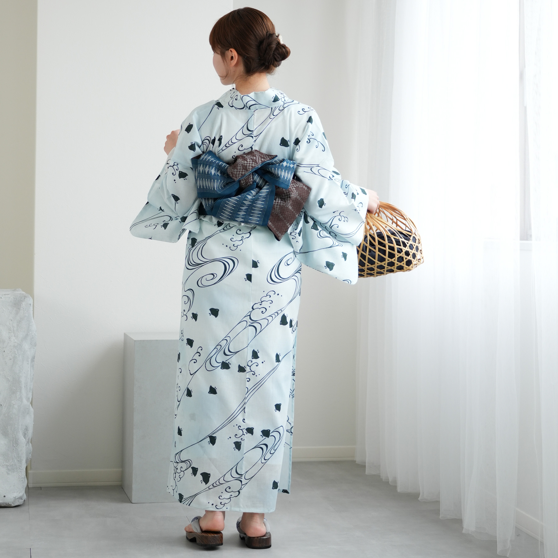 utatane 浴衣 レディース セット 高級変わり織 浴衣3点セット
