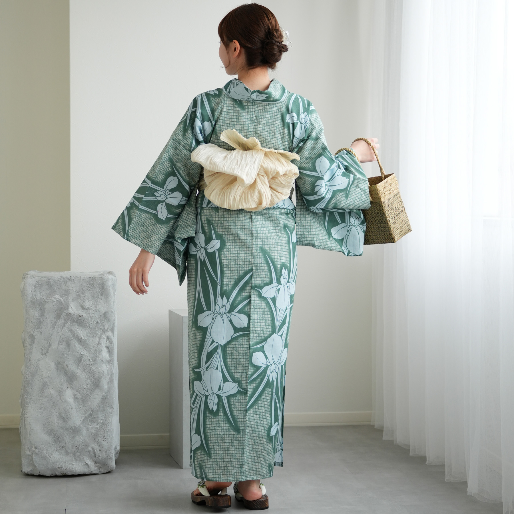 utatane 浴衣 レディース セット 高級変わり織 浴衣3点セット