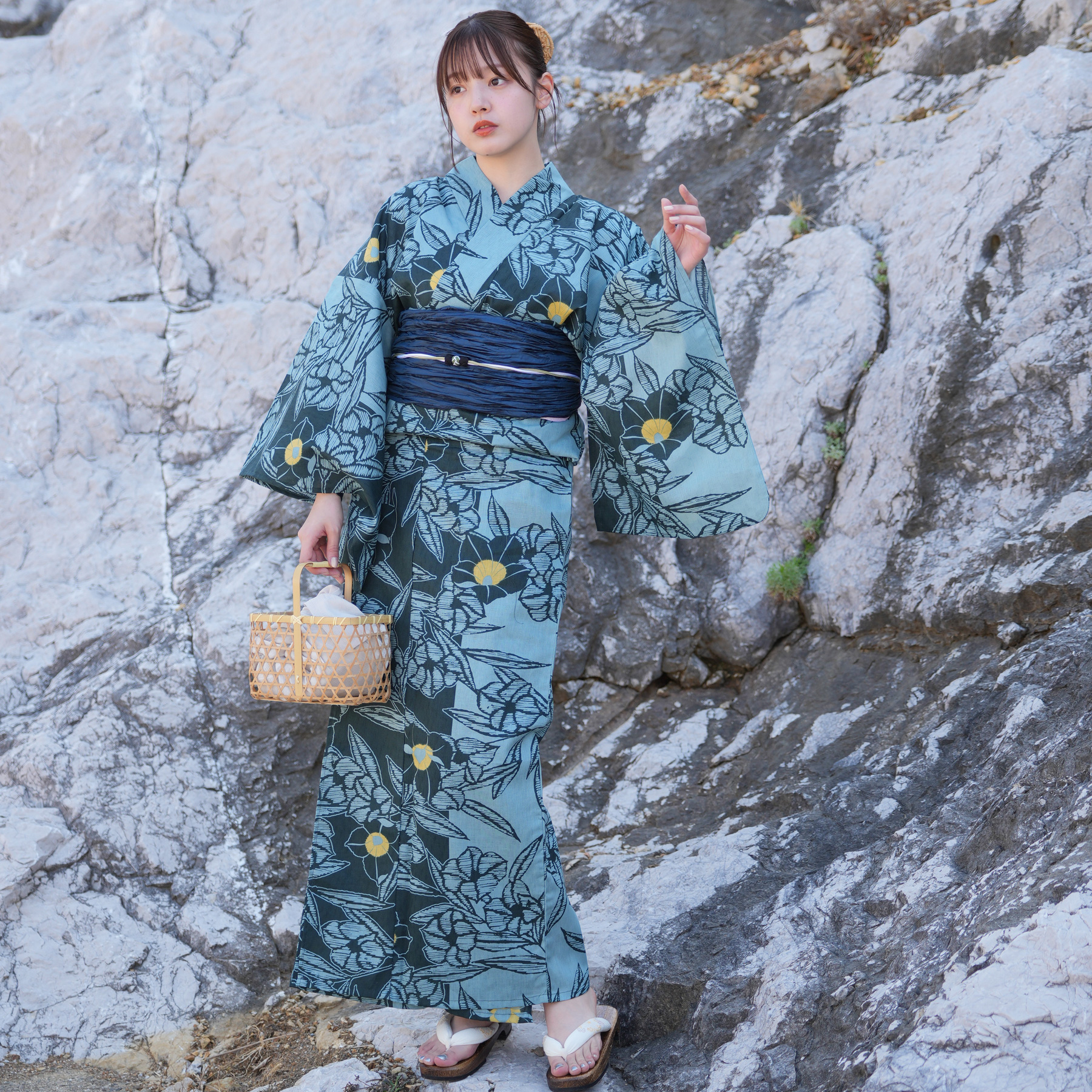 a*♡様 ★即日発送可★utataneブランド浴衣★ 3点セット utatane 浴衣 レディース セット 高級変わり織 浴衣3点セット