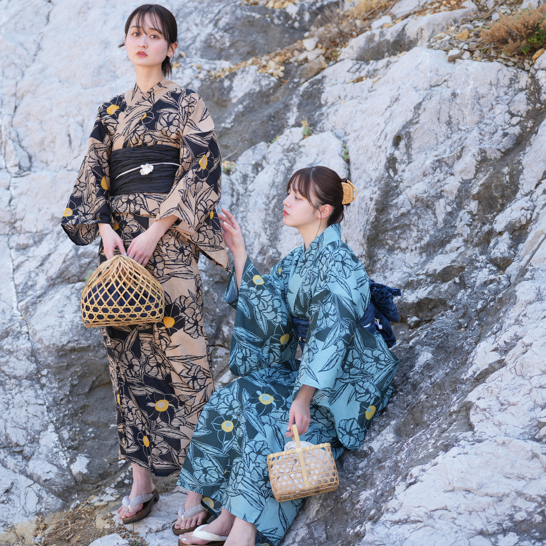 新品 utatane 浴衣3点セット 高級変わり織 国内染色 古典柄 伊勢海老 utatane｜ニコアンティーク 高級変わり織 浴衣3点セット きなり
