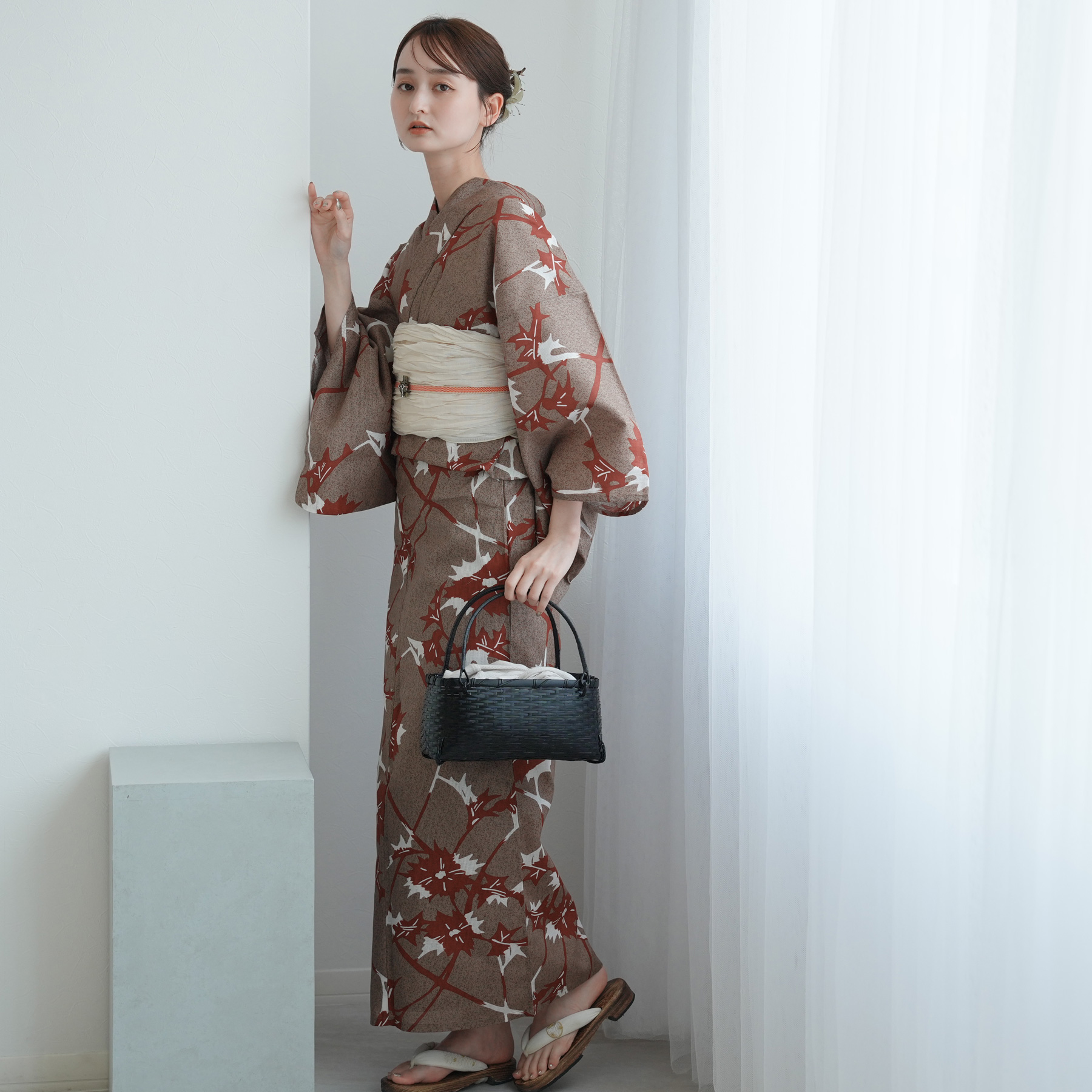 utatane 浴衣 レディース セット 高級変わり織 浴衣3点セット