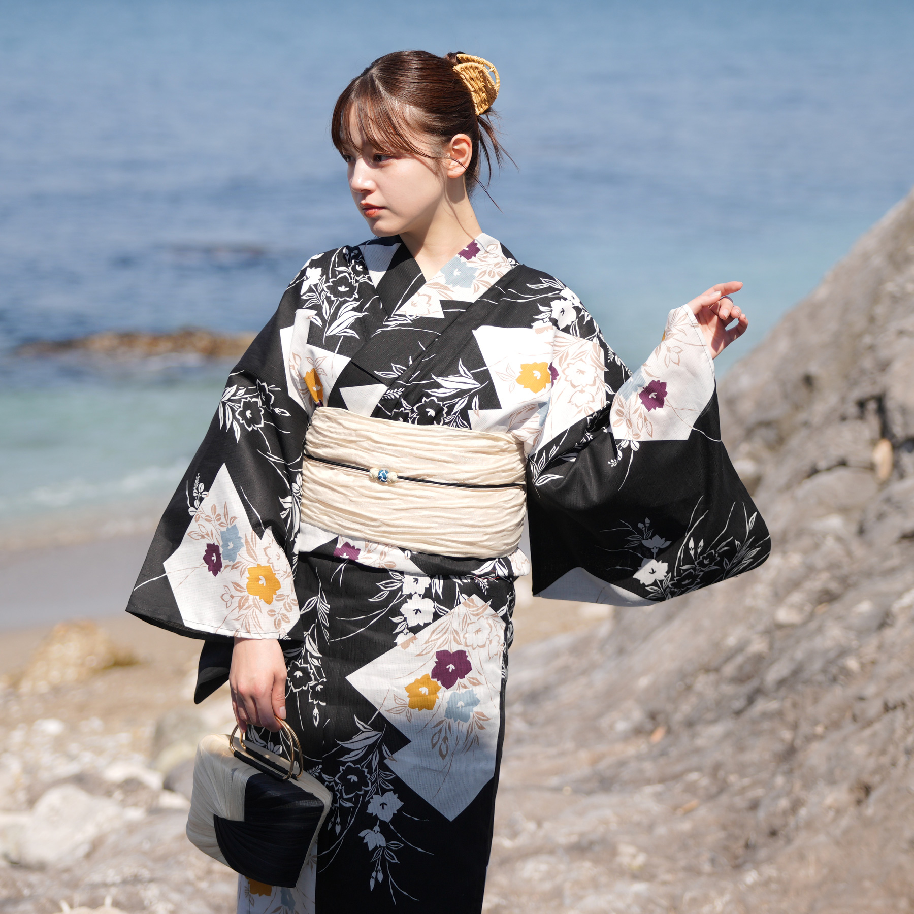 utatane 浴衣 レディース セット 高級変わり織 浴衣3点セット