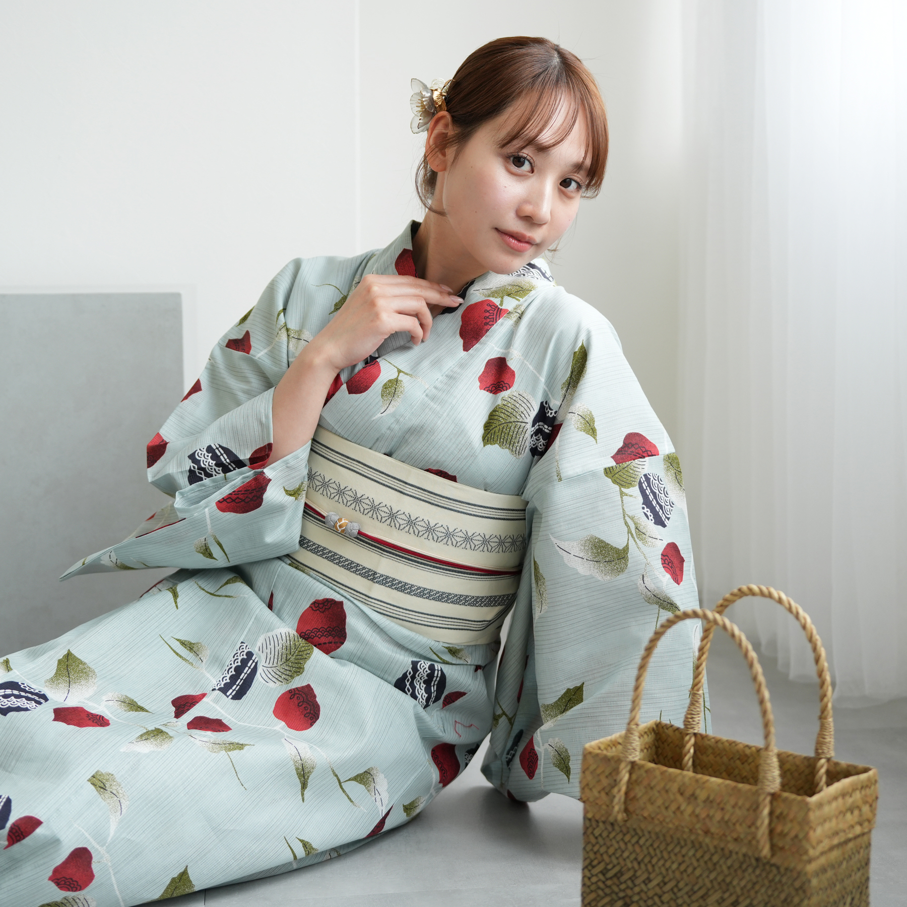 utatane 浴衣 レディース セット フリーサイズ 浴衣3点セット