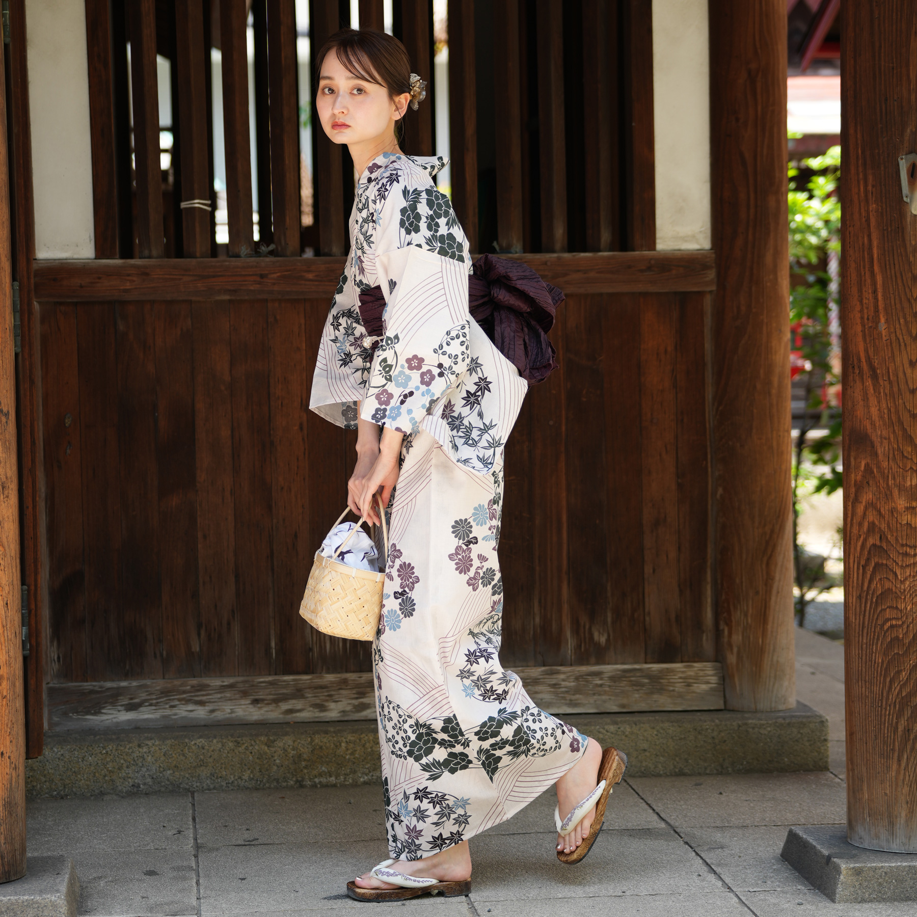 utatane 浴衣 レディース セット 高級変わり織 浴衣3点セット
