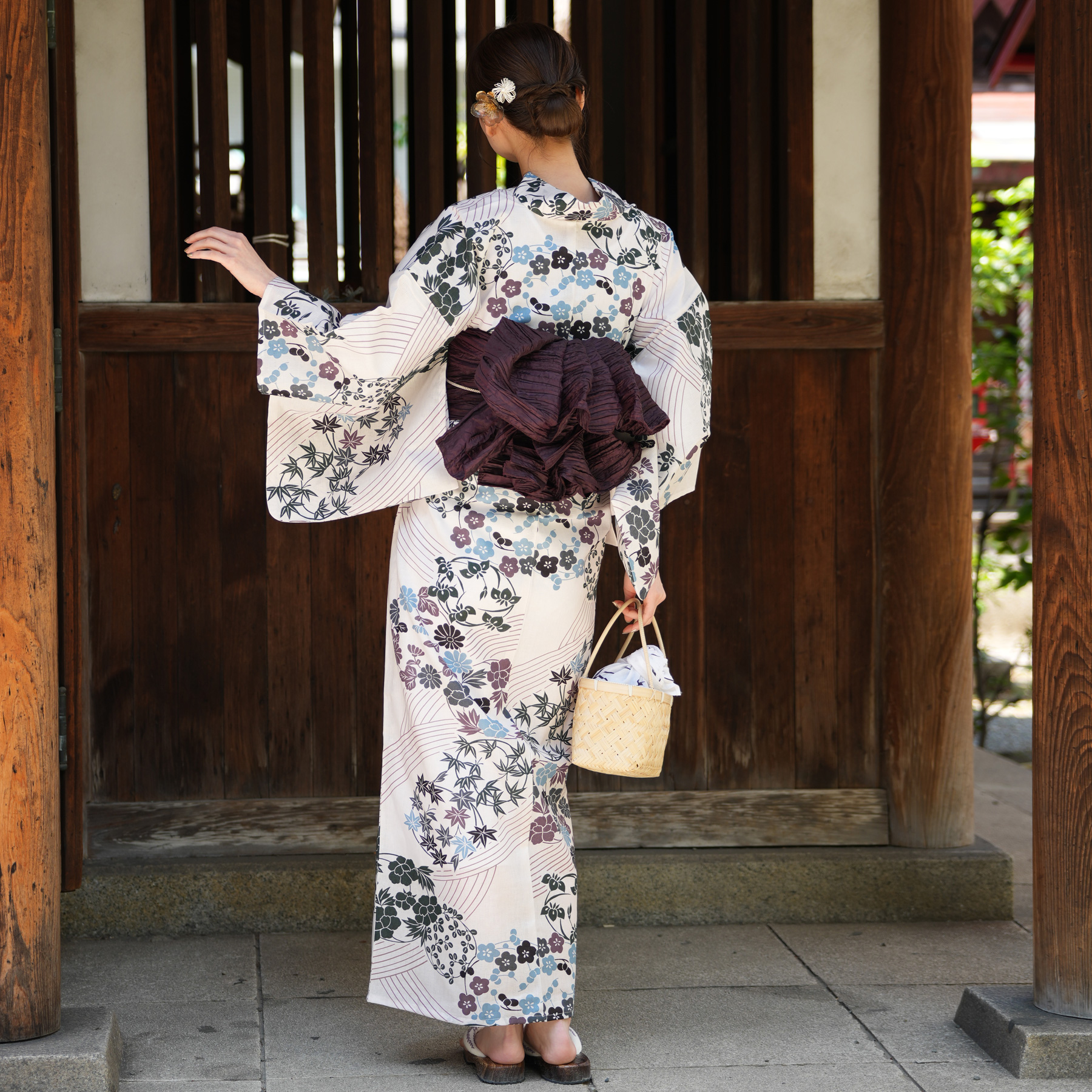 utatane 浴衣 レディース セット 高級変わり織 浴衣3点セット