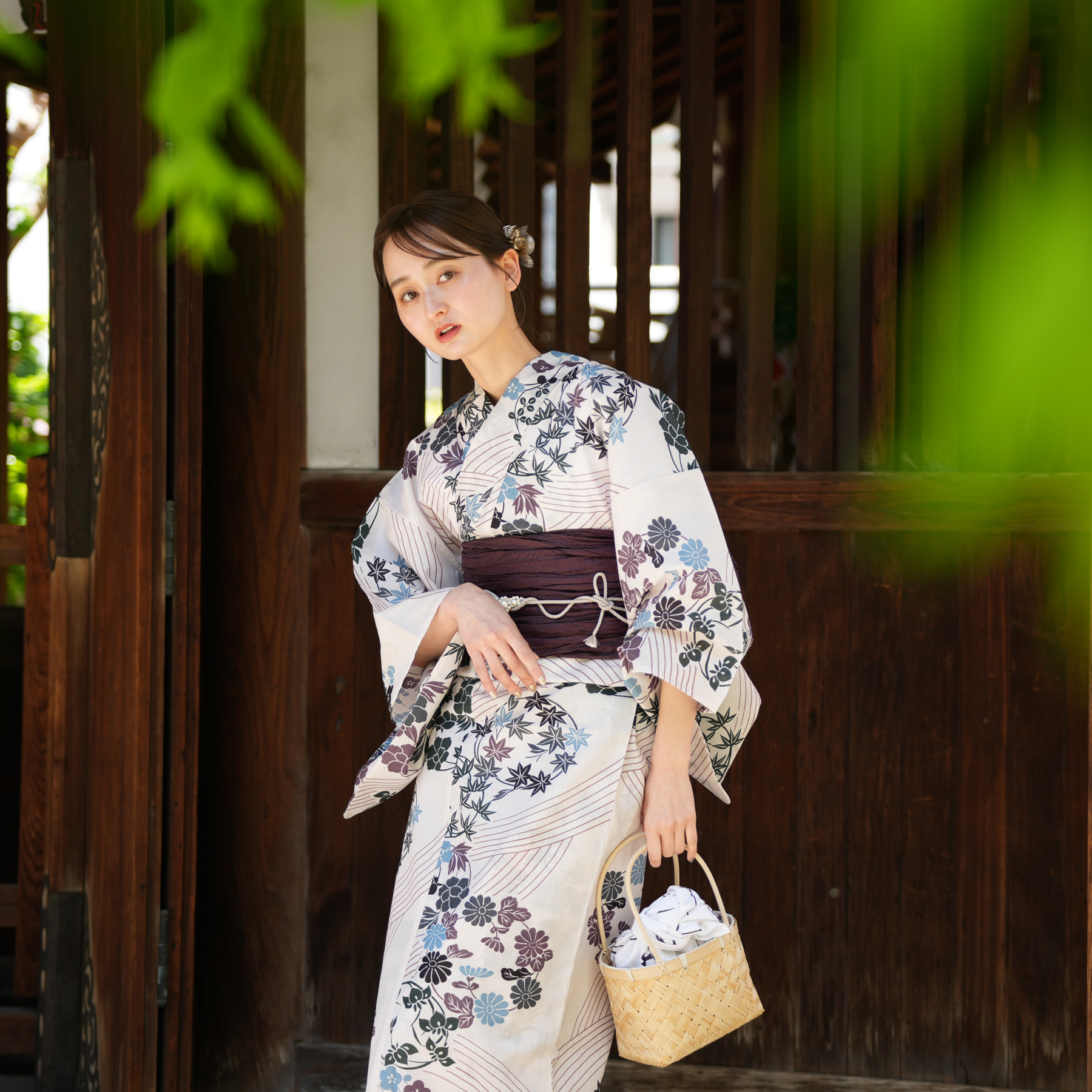 utatane 浴衣 レディース セット 高級変わり織 浴衣3点セット