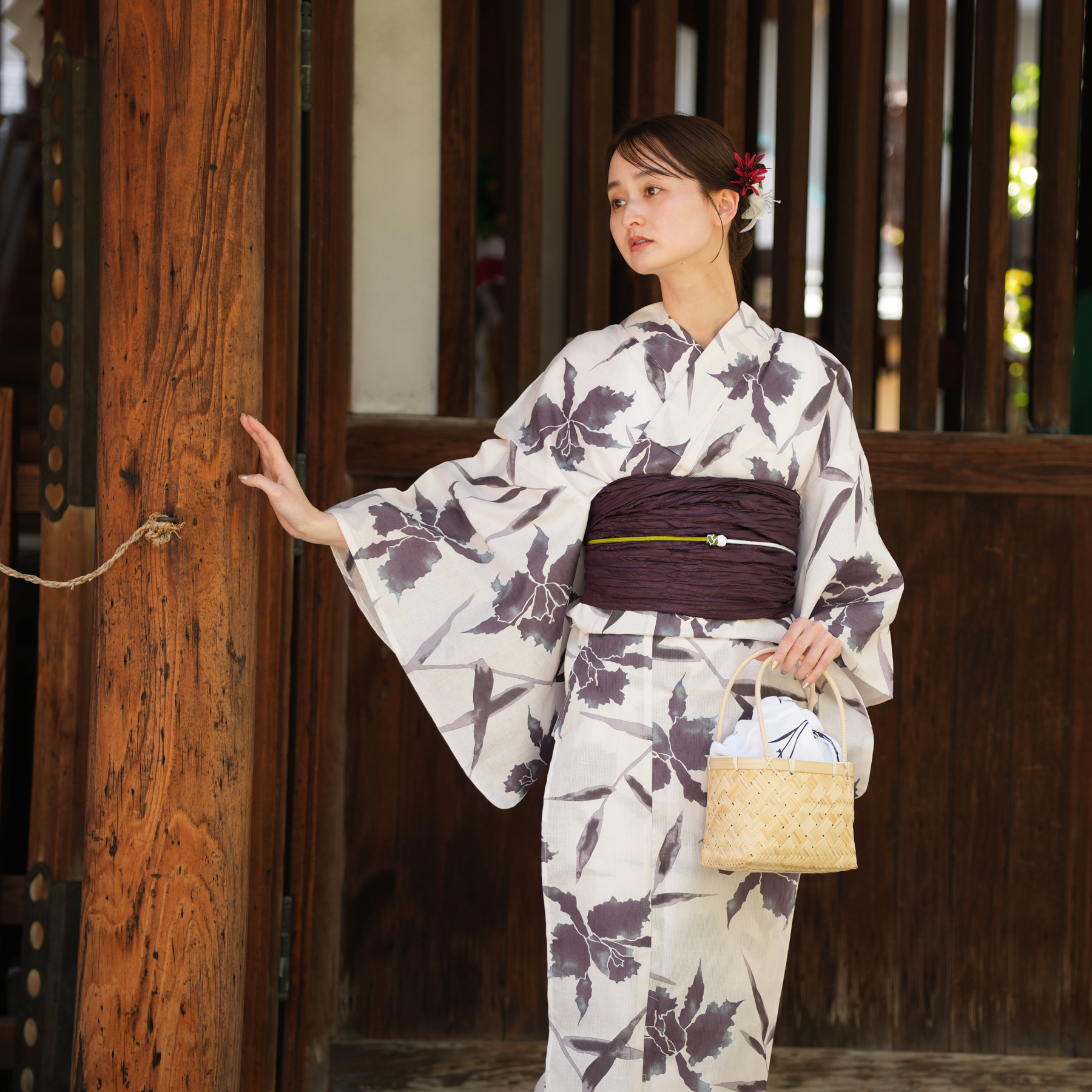 utatane 浴衣 レディース セット 高級変わり織 浴衣3点セット