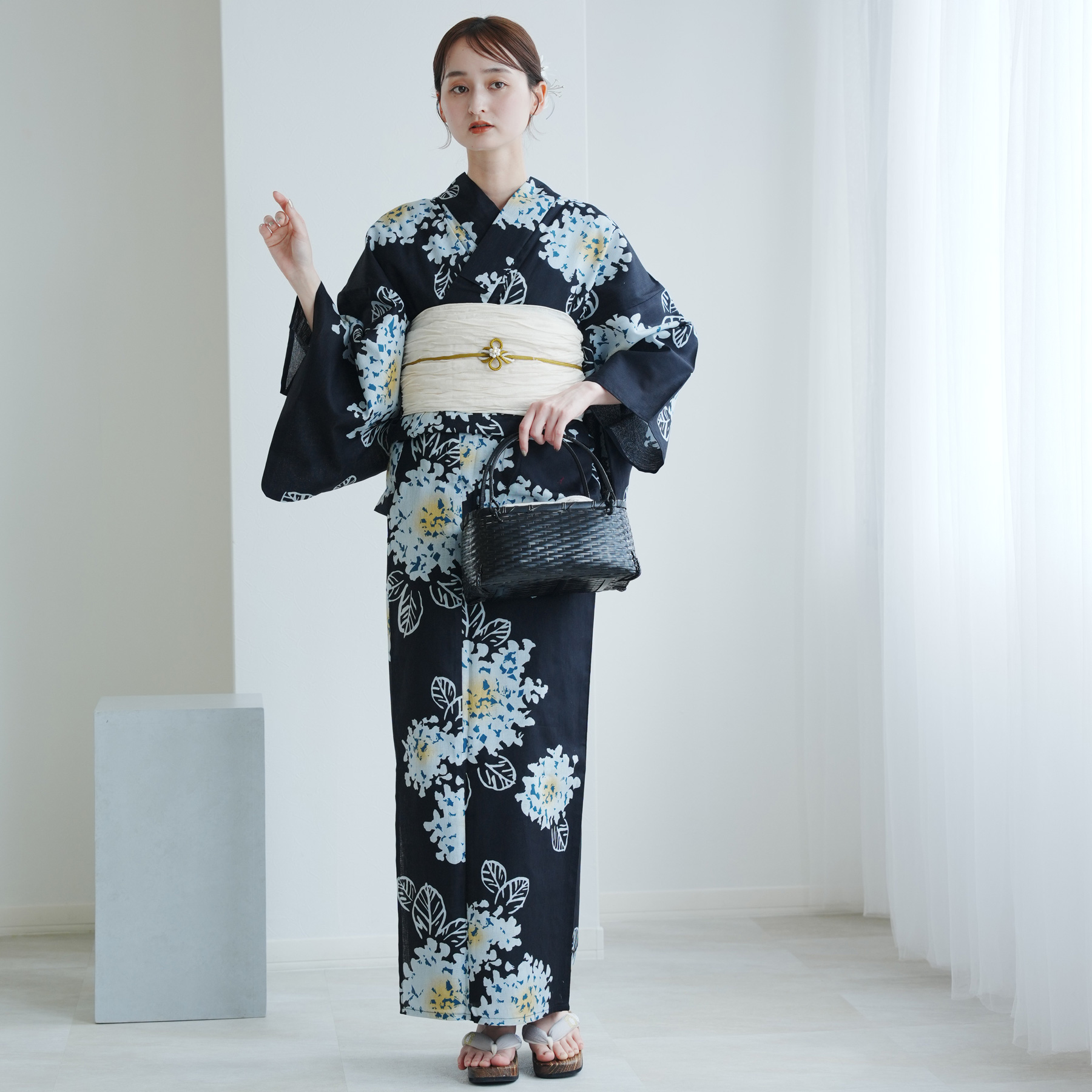 utatane 浴衣 レディース セット 高級変わり織 浴衣3点セット