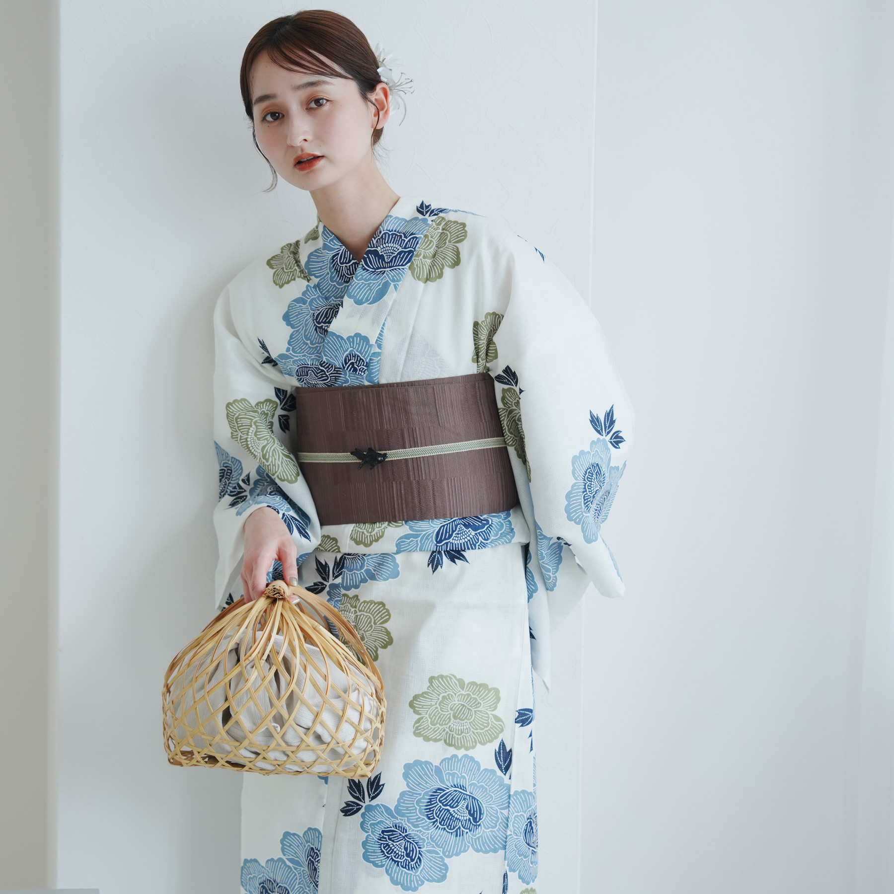 utatane 浴衣 レディース セット 高級変わり織 浴衣3点セット