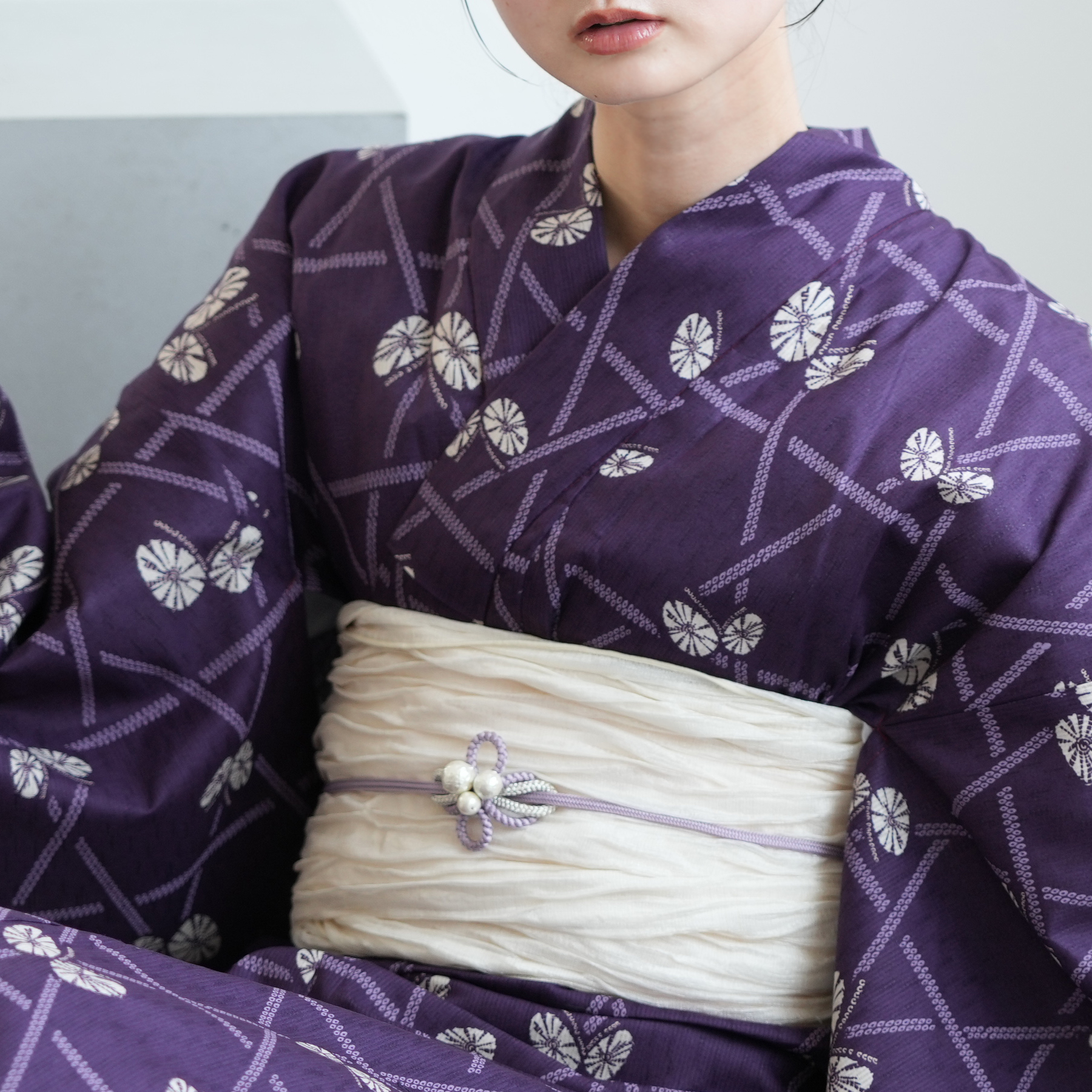 浴衣 レディース セット Sサイズ ニコアンティーク 高級変わり織 浴衣3