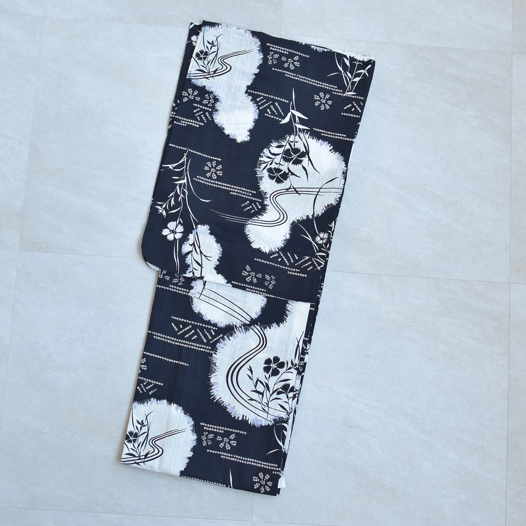 新品　ウタタネ　浴衣　帯　２点　セット 高級変わり織 濃紺に撫子瓢箪 レトロ 新品 ウタタネ 浴衣 帯 2点 セット 高級変わり織 濃紺に撫子瓢箪