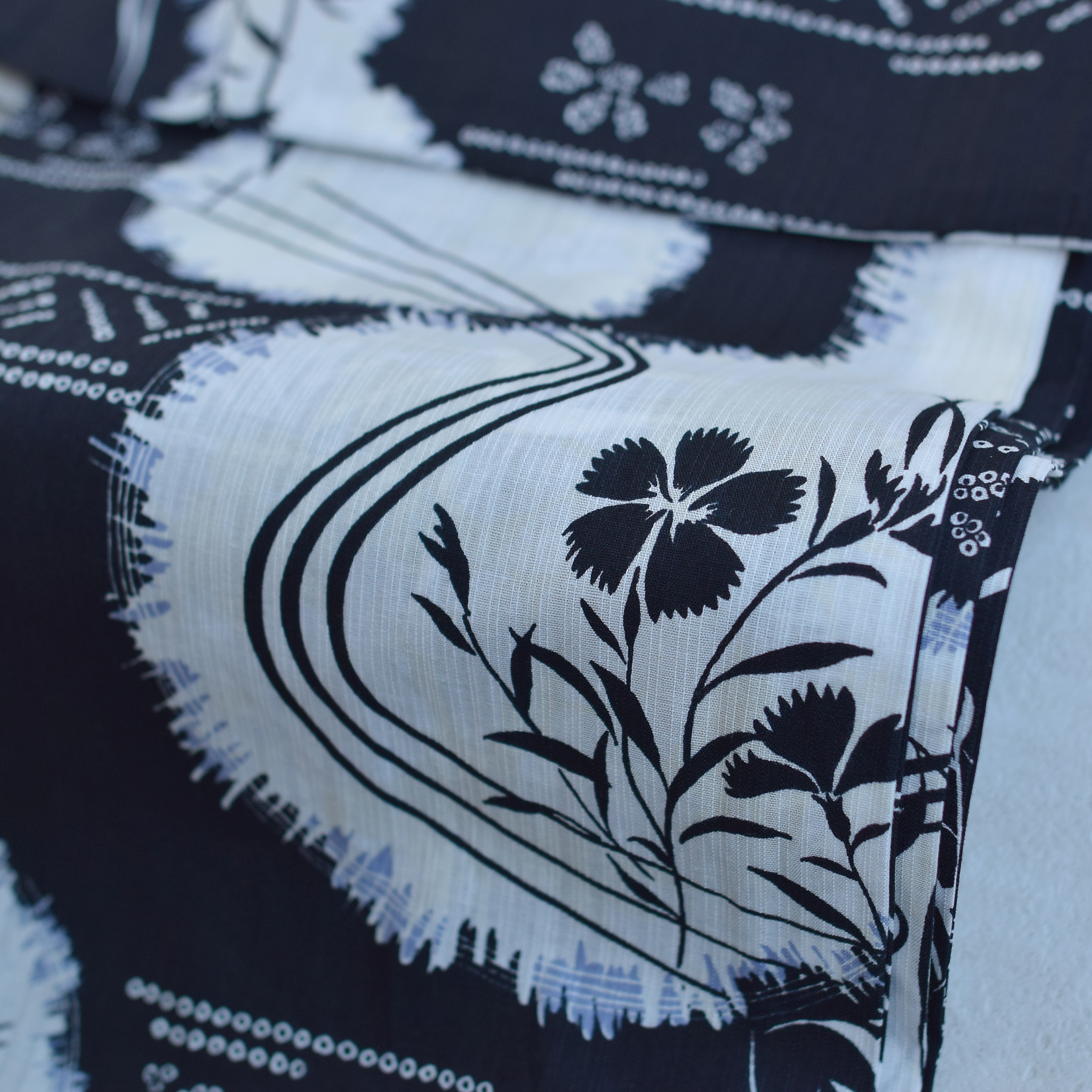 utatane 浴衣 レディース セット 高級変わり織 浴衣3点セット 濃紺に