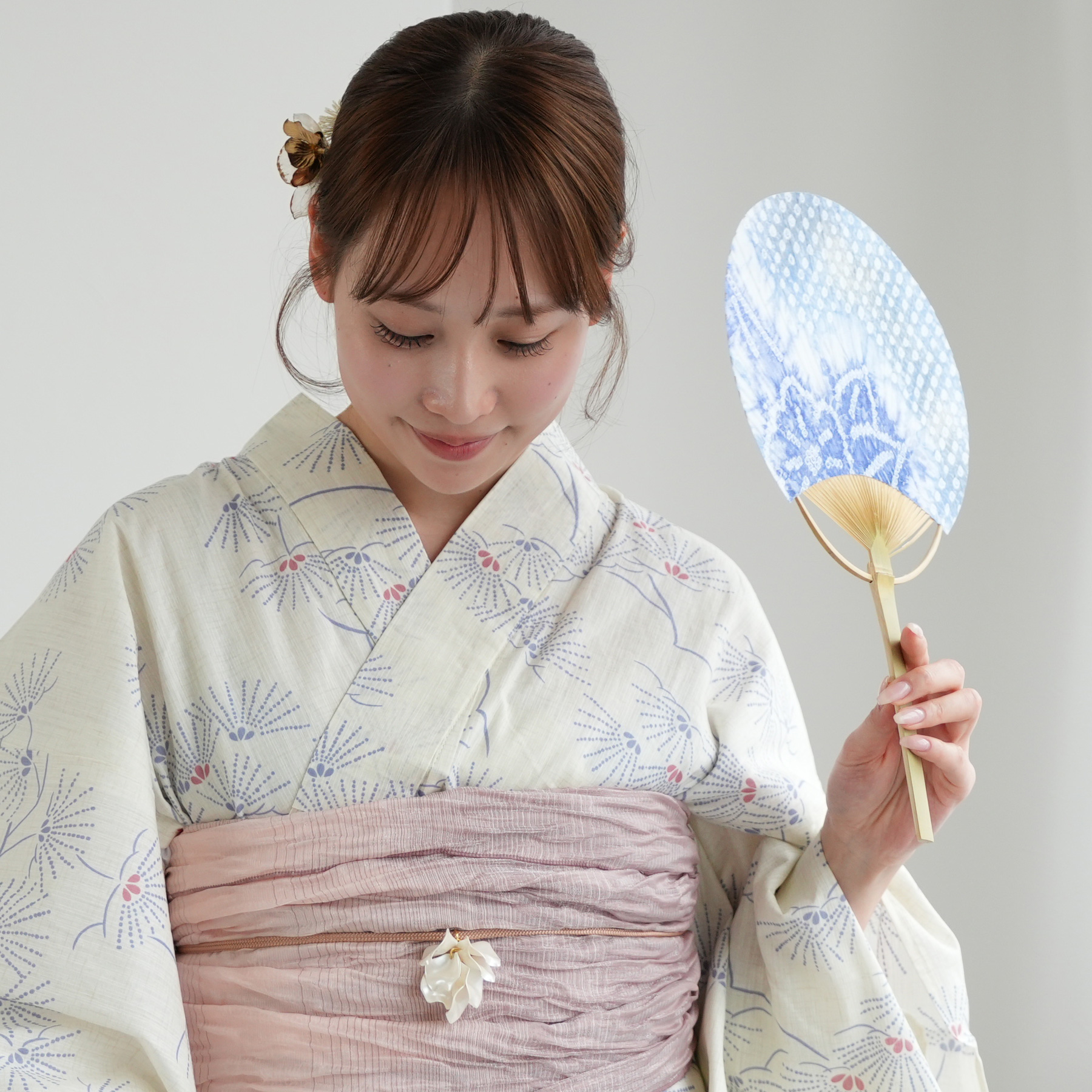 ゆかたん商品　10作品 utatane 浴衣 レディース セット 高級変わり織 浴衣3点セット