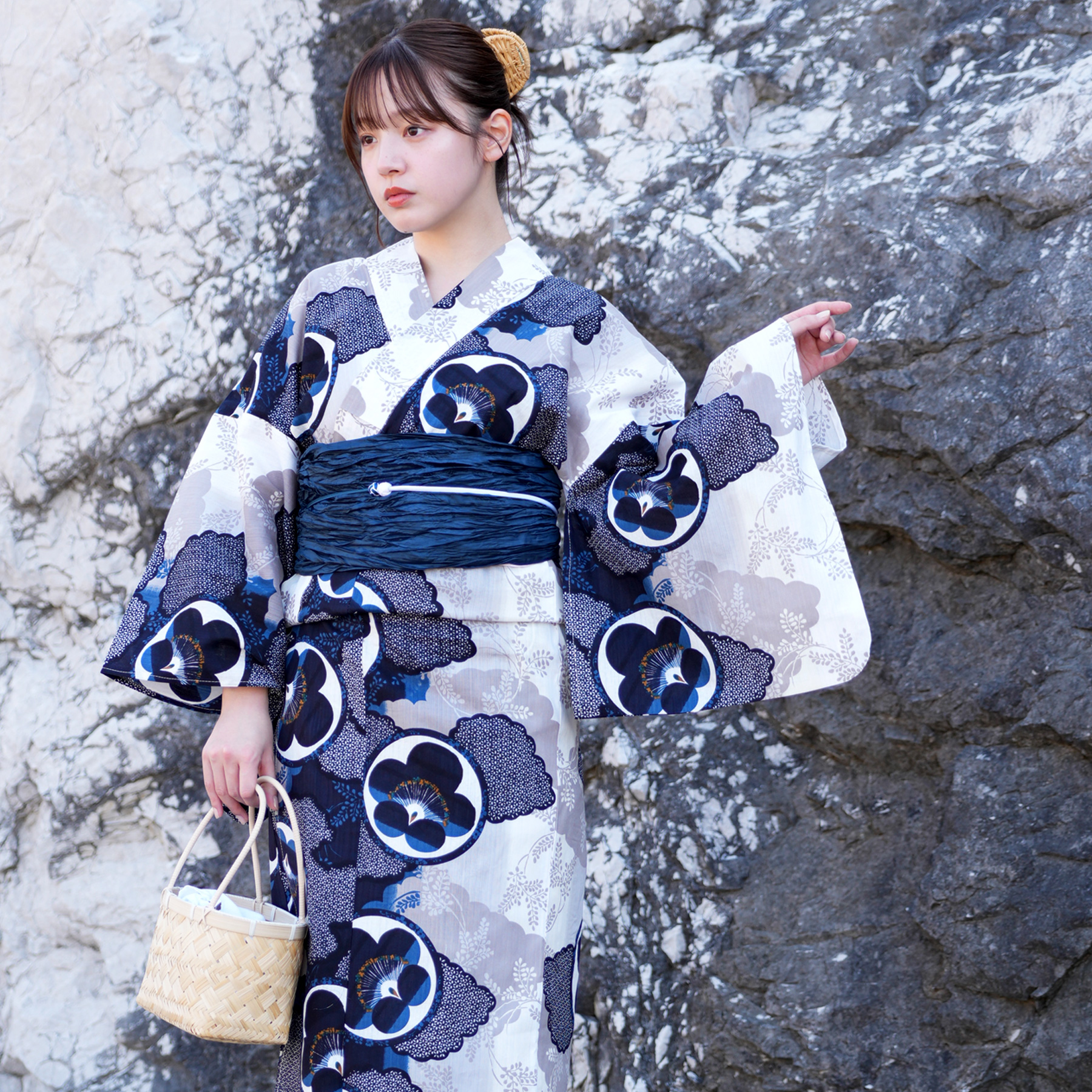 utatane 浴衣 レディース セット 高級変わり織 浴衣3点セット