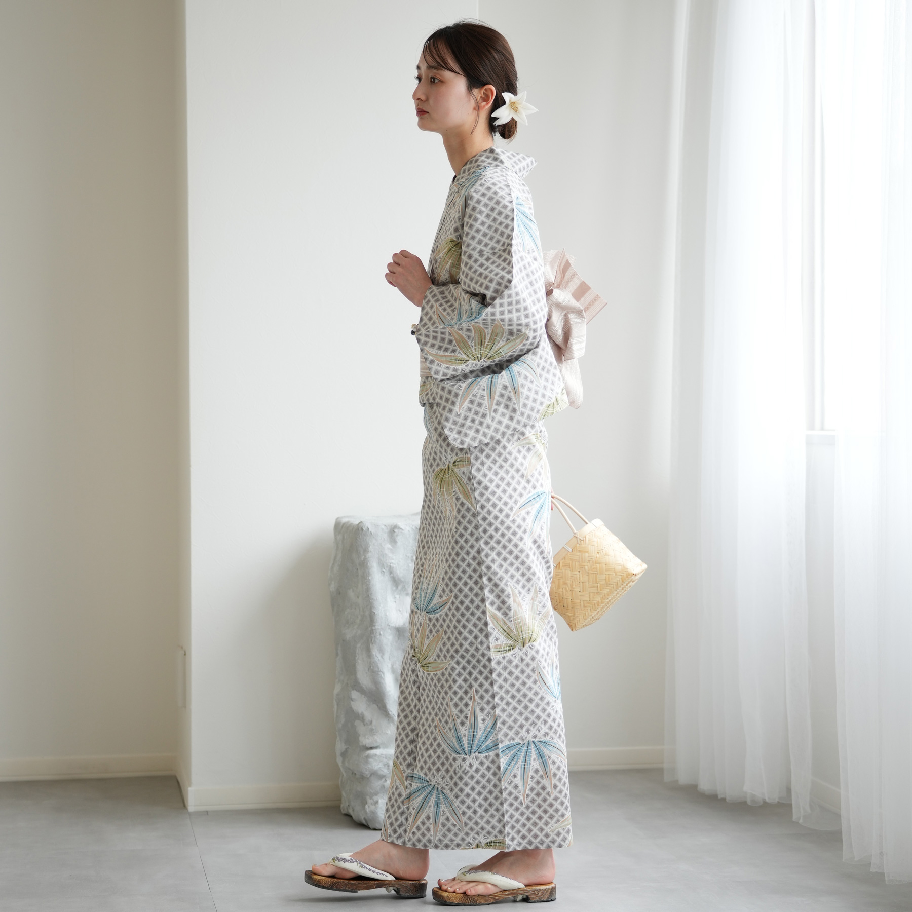 utatane 浴衣 レディース セット 高級変わり織 浴衣3点セット