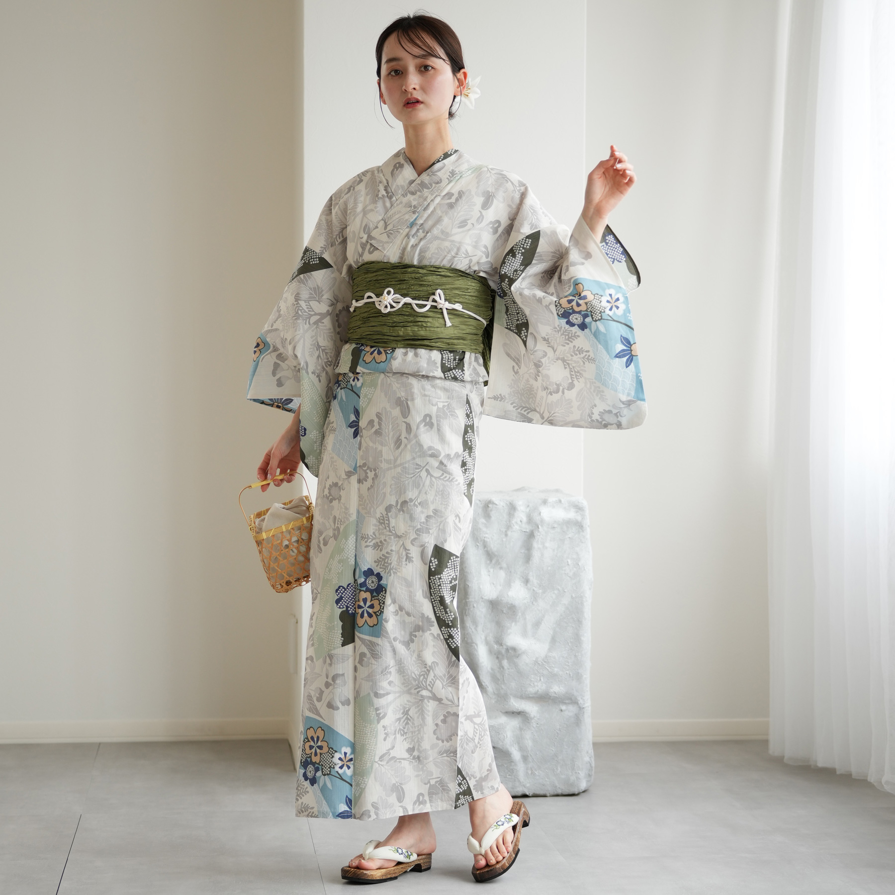 utatane 浴衣フルセット utatane 浴衣 レディース セット セパレート 高級変わり織 二部