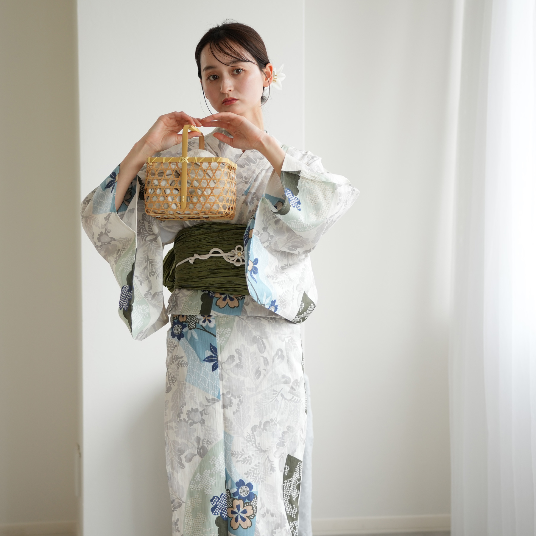 utatane 浴衣 レディース セット 高級変わり織 浴衣3点セット