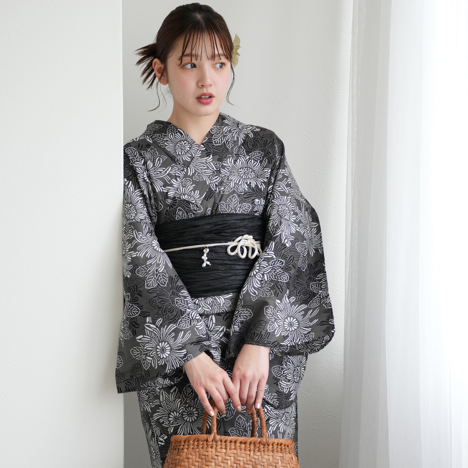 utatane 浴衣 レディース セット 高級変わり織 浴衣3点セット