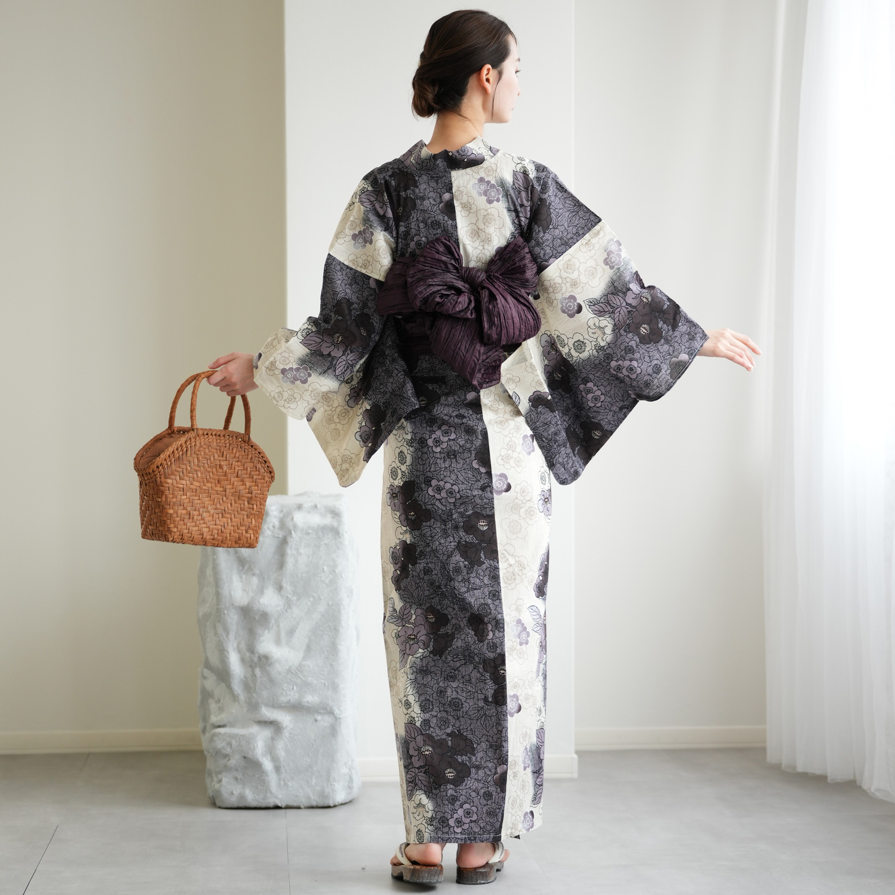 utatane 浴衣 レディース セット 高級変わり織 浴衣3点セット
