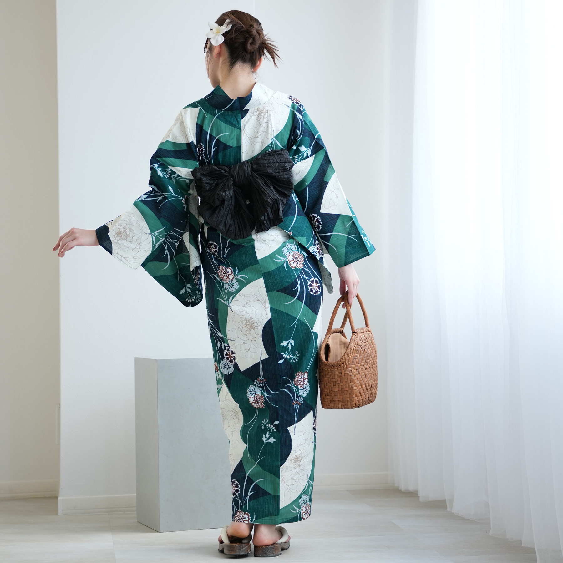 utatane 浴衣 レディース セット 高級変わり織 浴衣3点セット