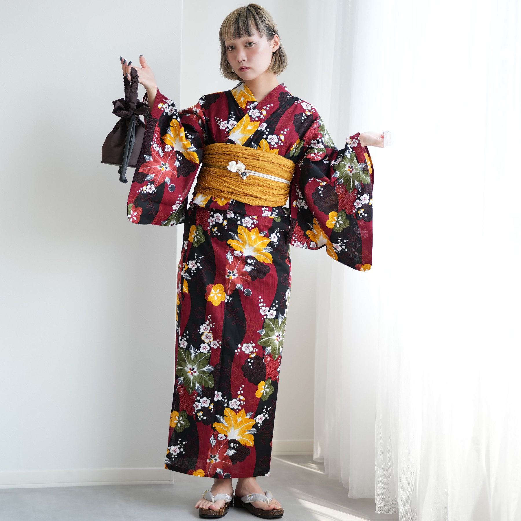 utatane フリーサイズ 浴衣 兵児帯 セット 花火 ニコアンティーク 浴衣 レディース セット ニコアンティーク 高級変わり織 浴衣3点