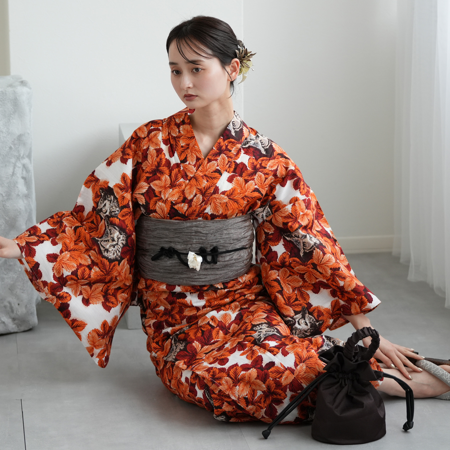 浴衣 レディース セット ニコアンティーク 高級変わり織 浴衣3点 浴衣 レディース セット ニコアンティーク 高級変わり織 浴衣3点