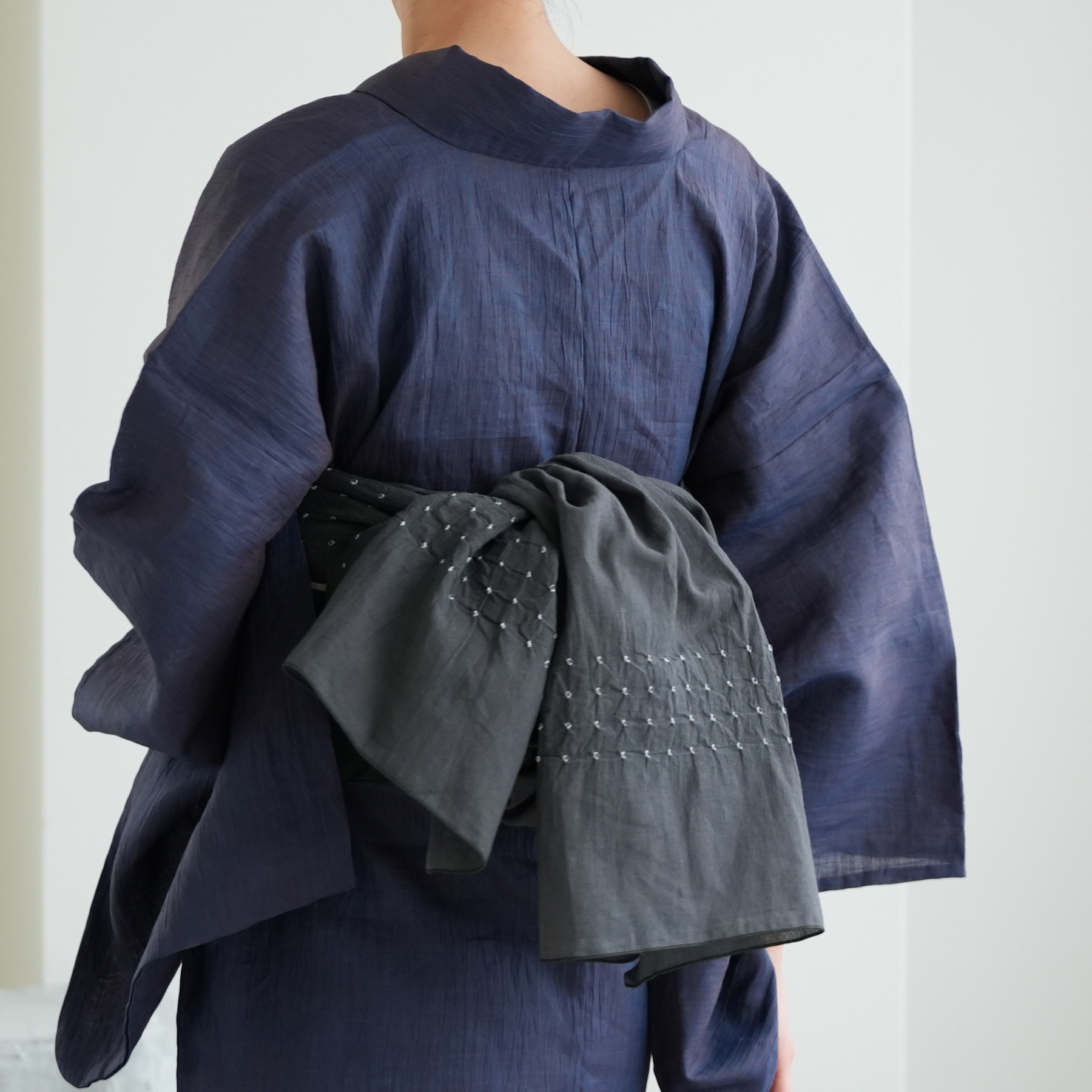 浴衣通販 utatane - 本麻近江ちぢみ浴衣3点セット｜Yahoo