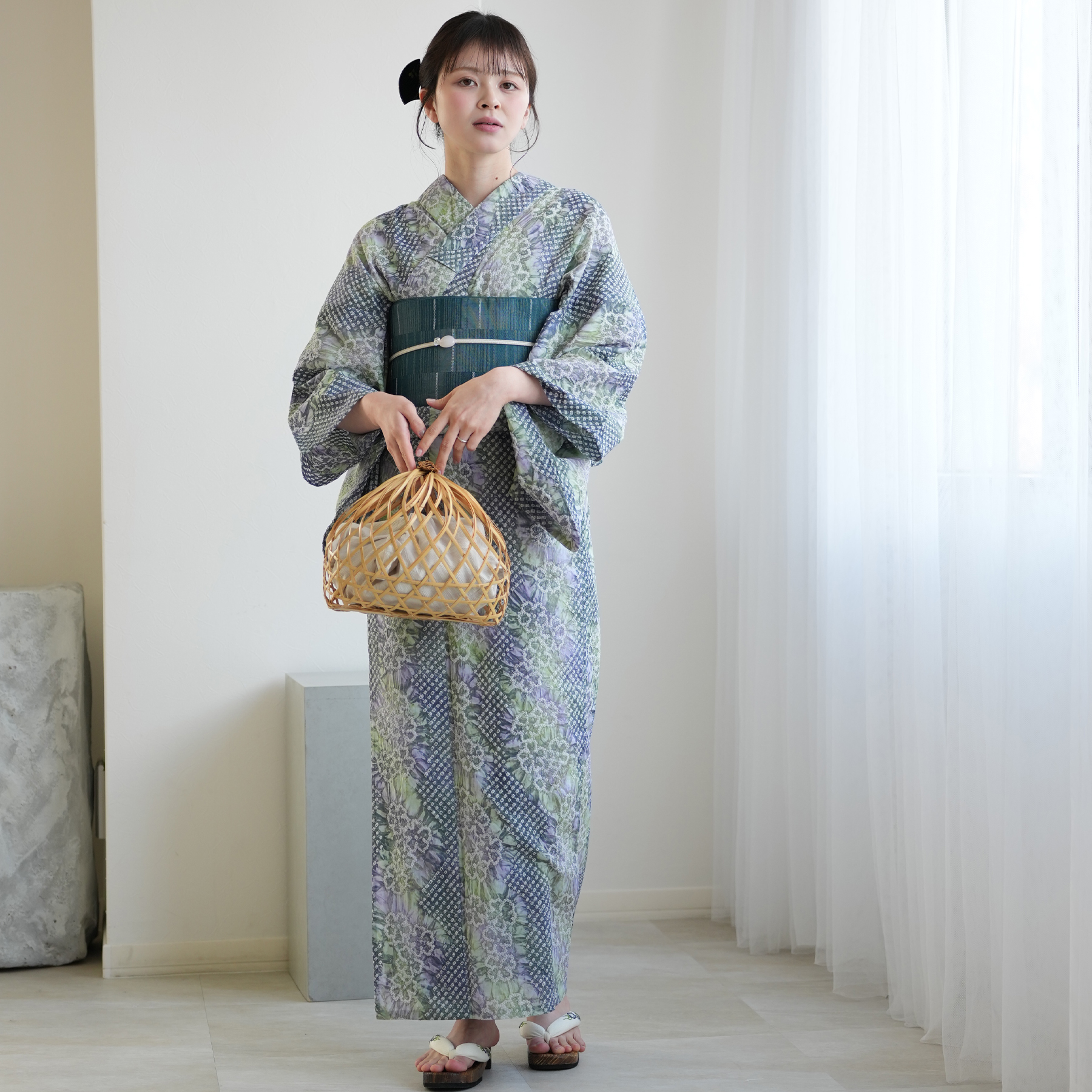 浴衣 レディース セット utatane 有松...の詳細画像1