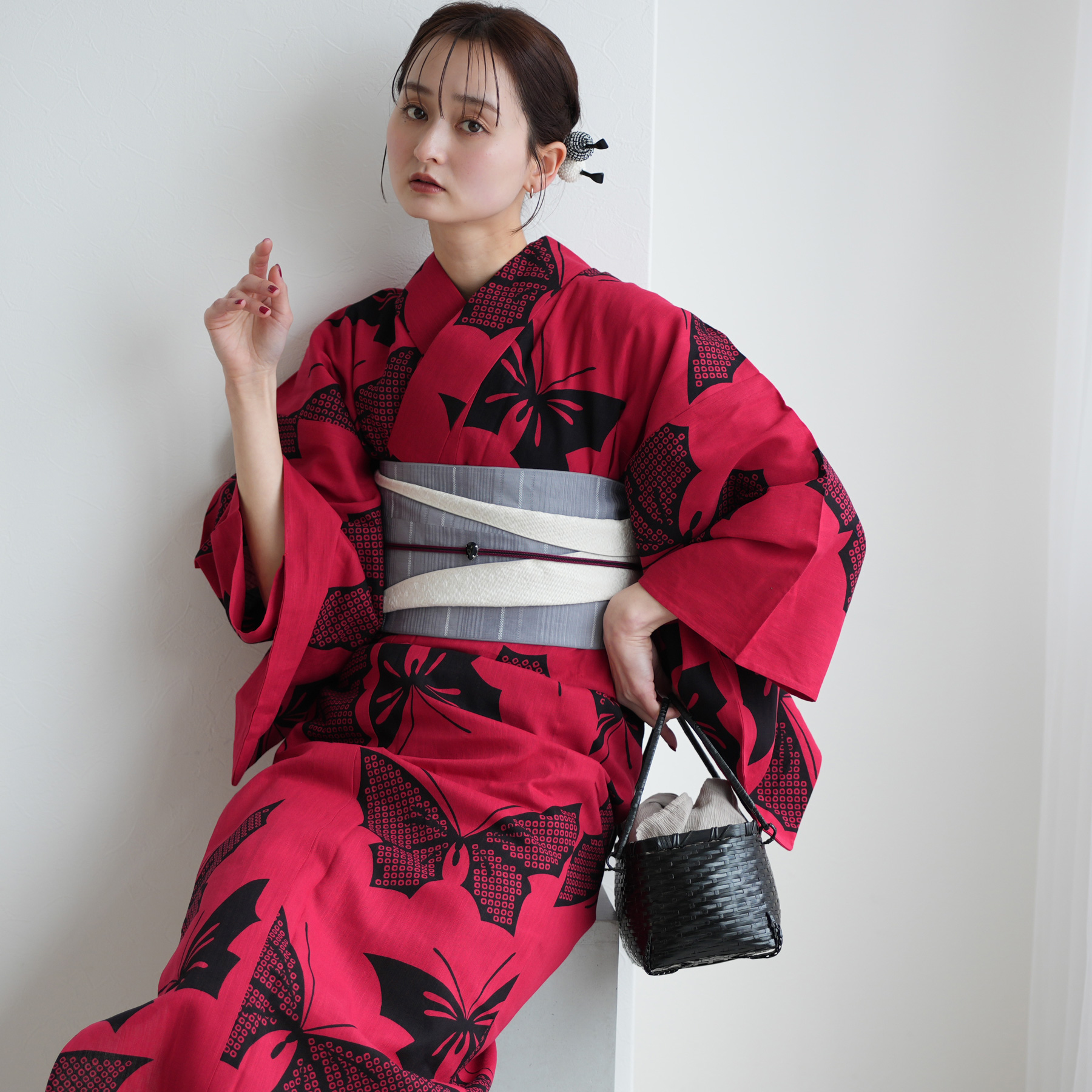 utatane 浴衣 レディース セット × 注染工房 特選 注染浴衣3点セット