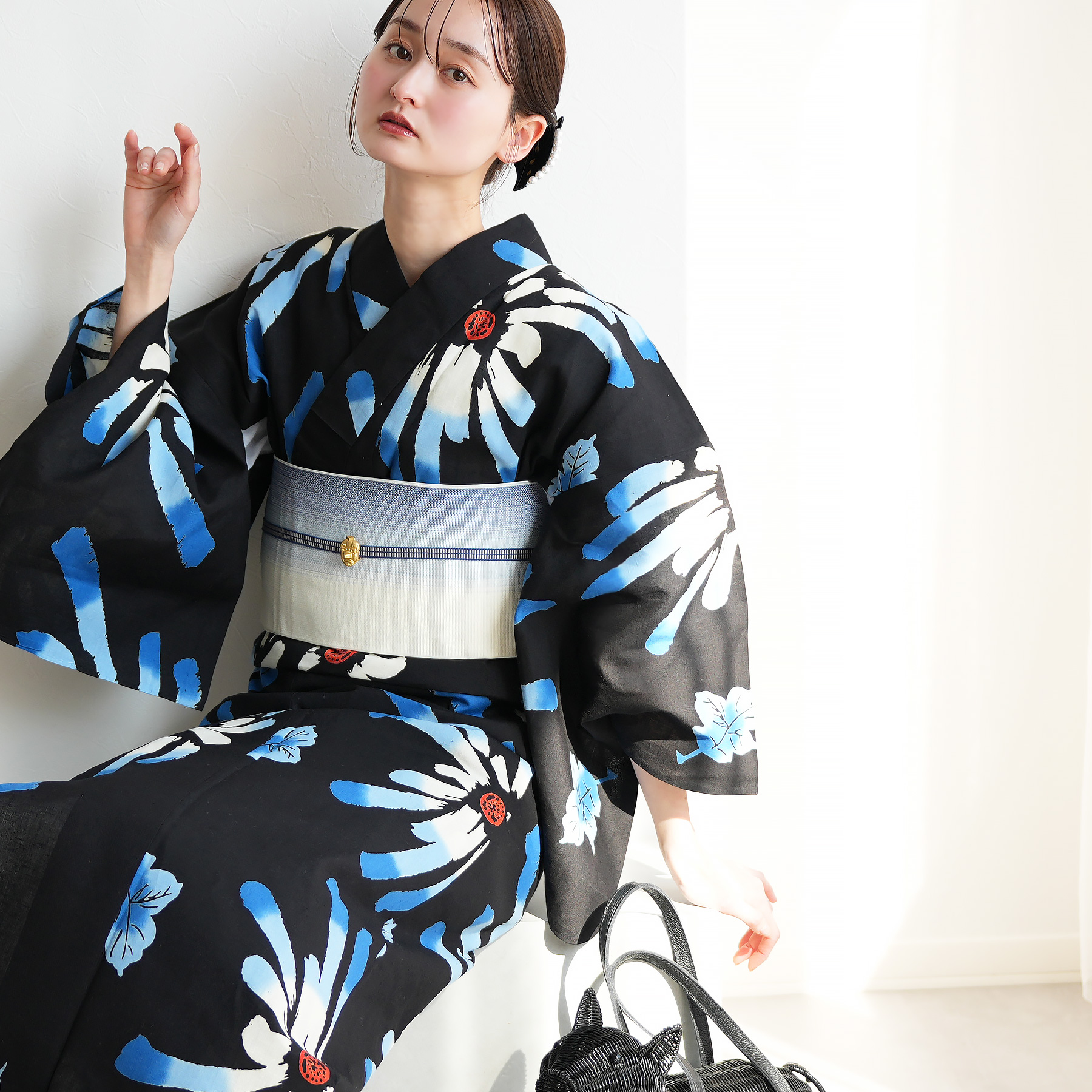 utatane 浴衣 レディース セット × 注染工房 特選 注染浴衣3点セット