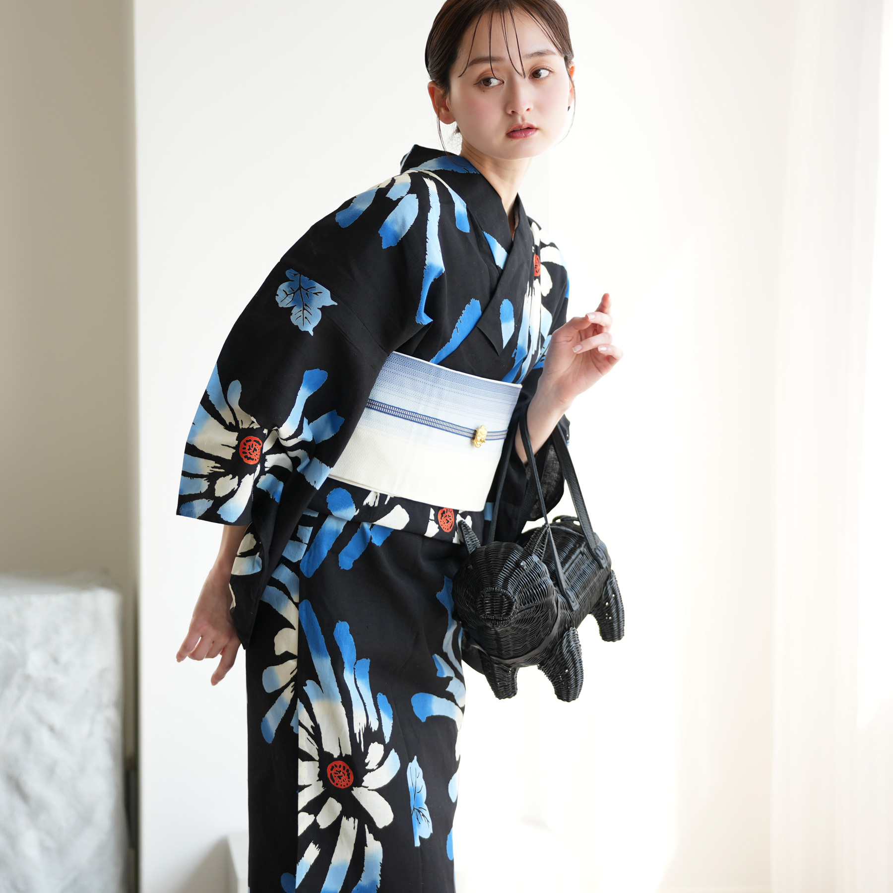 utatane 浴衣 レディース セット × 注染工房 特選 注染浴衣3点セット