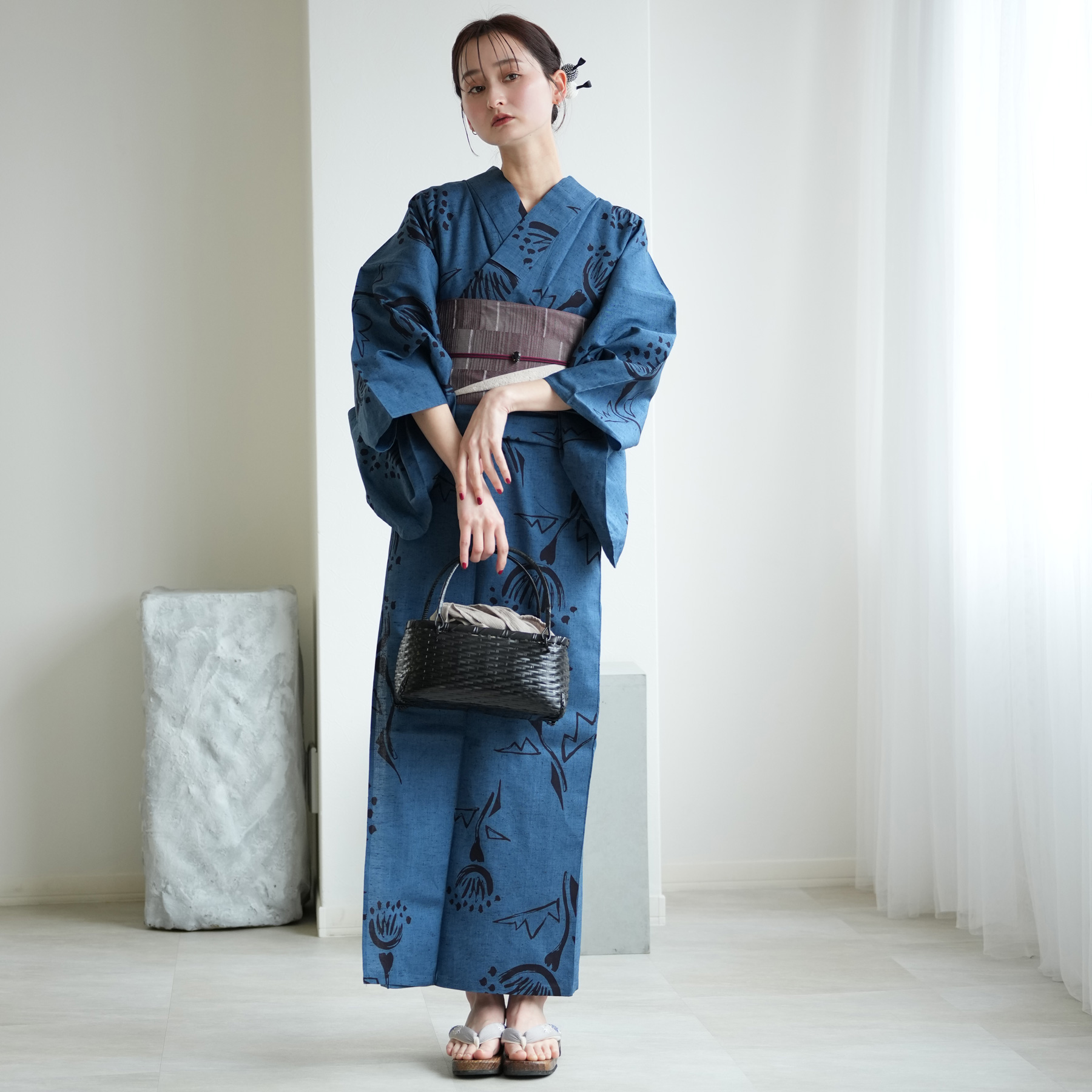 utatane 浴衣 レディース セット × 注染工房 特選 注染浴衣3点セット