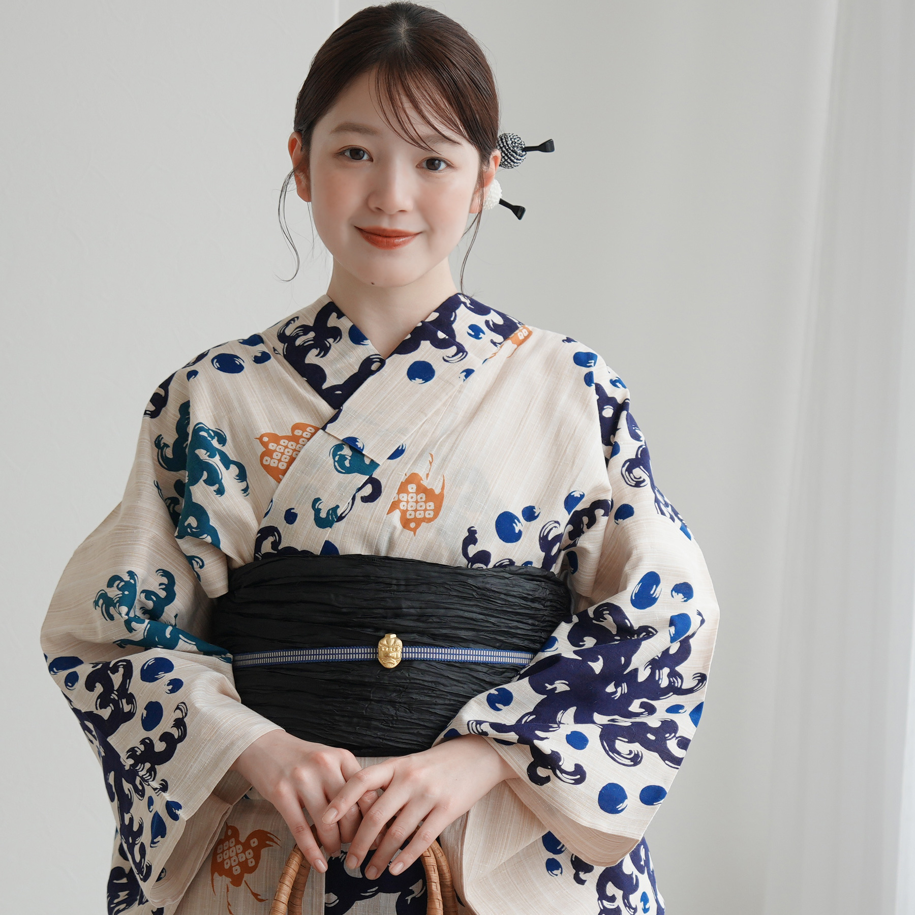 utatane 浴衣 レディース セット × 注染工房 特選 注染浴衣3点セット