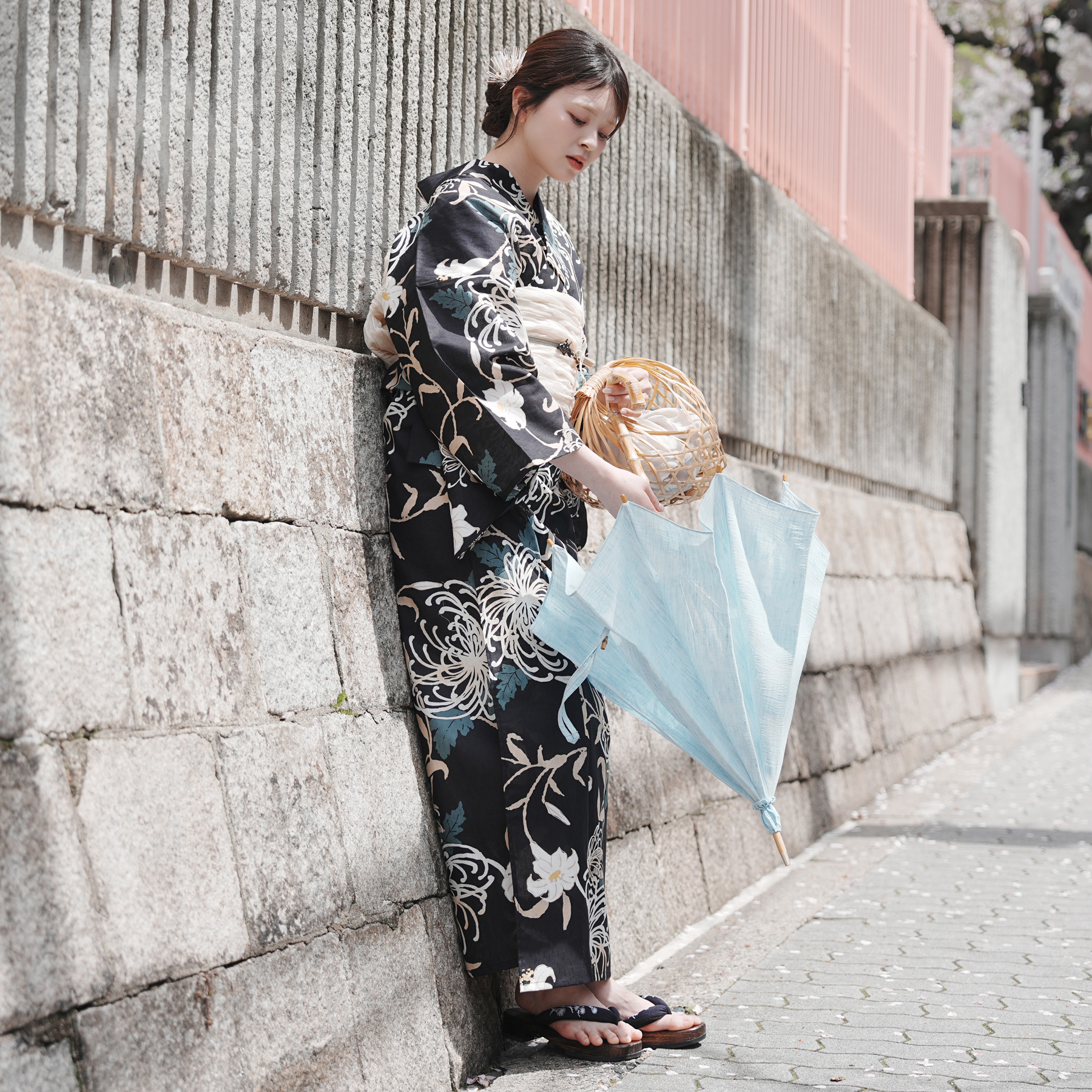 浴衣 ゆかた レディース 女性 おしゃれ レトロ 古典 昭和 平成 大人 夏 盆踊り utatane ウタタネ うたたね 帯 下駄 セット