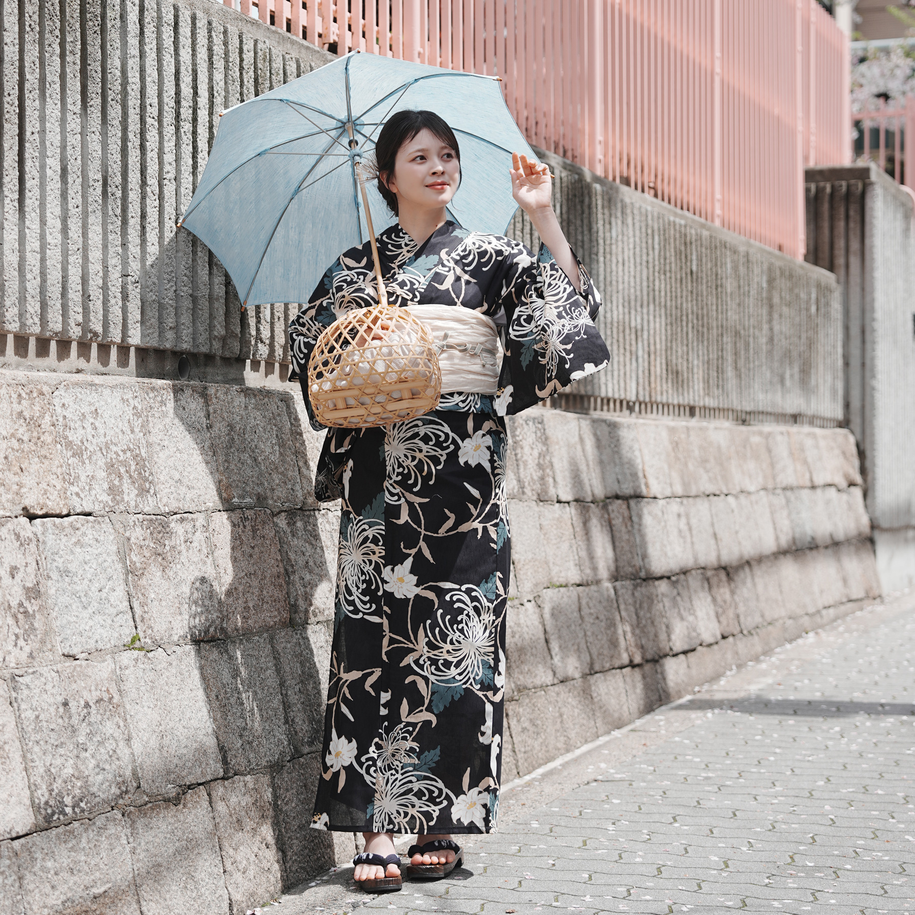 浴衣 ゆかた レディース 女性 おしゃれ レトロ 古典 昭和 平成 大人 夏 盆踊り utatane ウタタネ うたたね 帯 下駄 セット