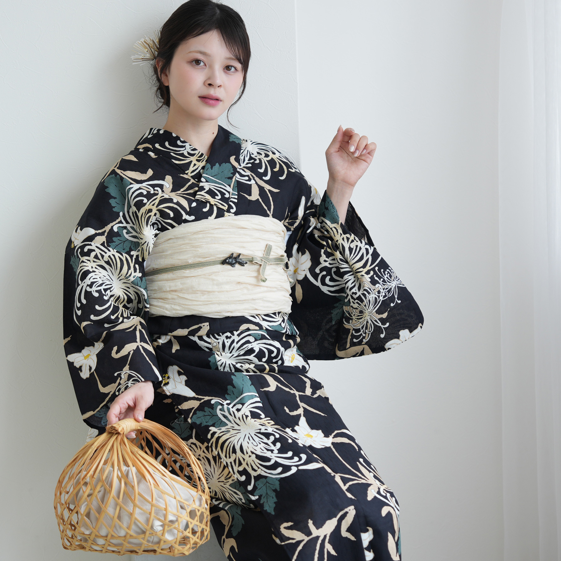 浴衣 ゆかた レディース 女性 おしゃれ レトロ 古典 昭和 平成 大人 夏 盆踊り utatane ウタタネ うたたね 帯 下駄 セット