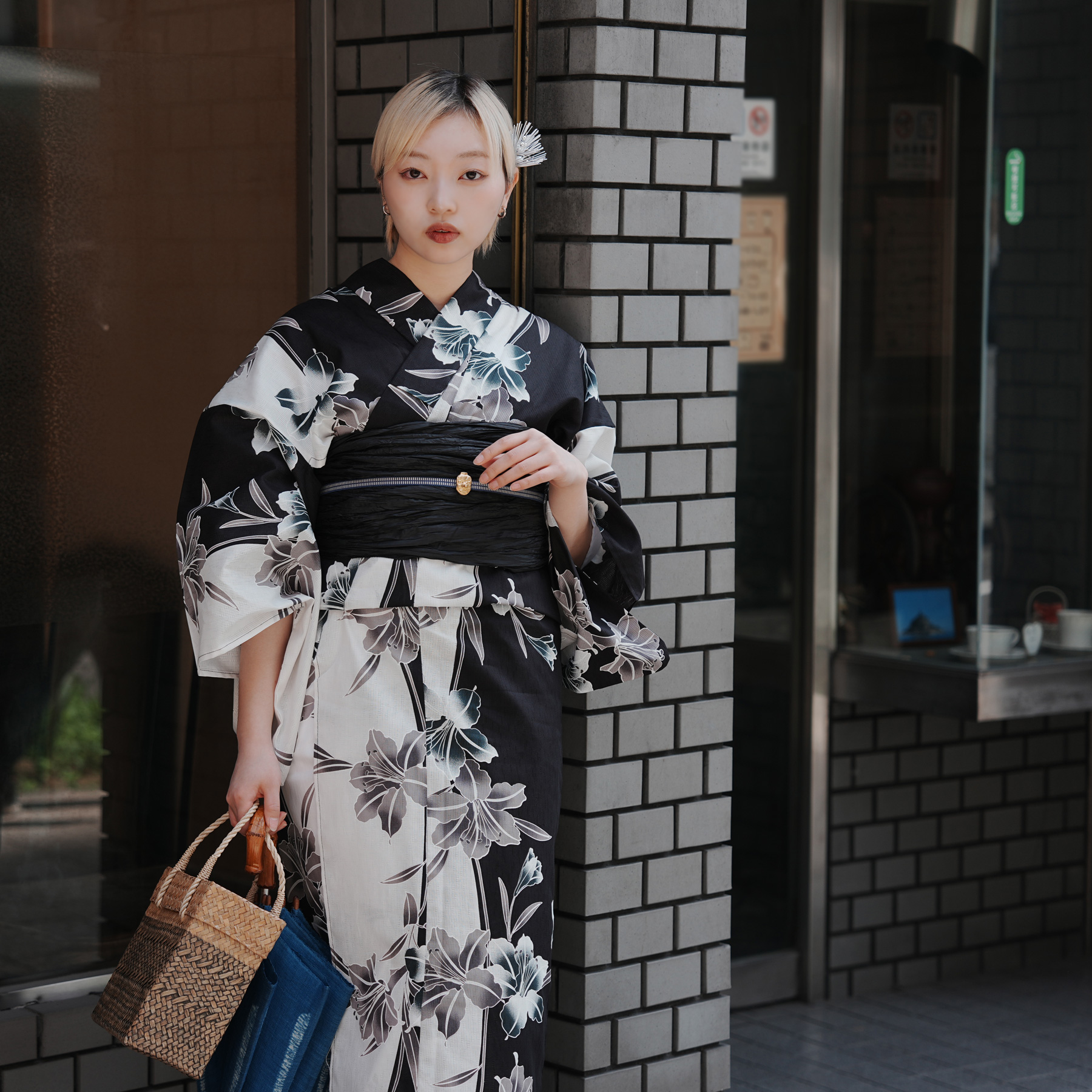 浴衣 ゆかた 大きい トール L 高身長 背が高い 裄丈長め 裄長め 裄が長い 腕が長い