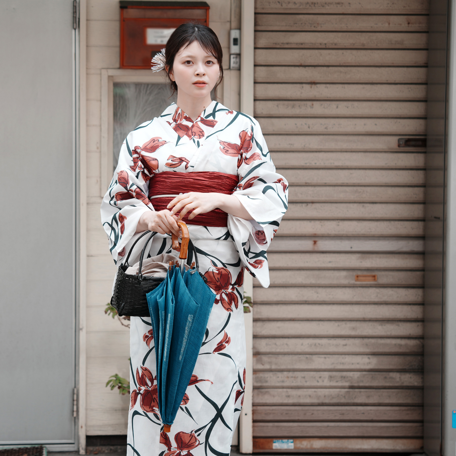 utatane 浴衣 レディース セット Sサイズ 浴衣 3点セット 高級変わり織