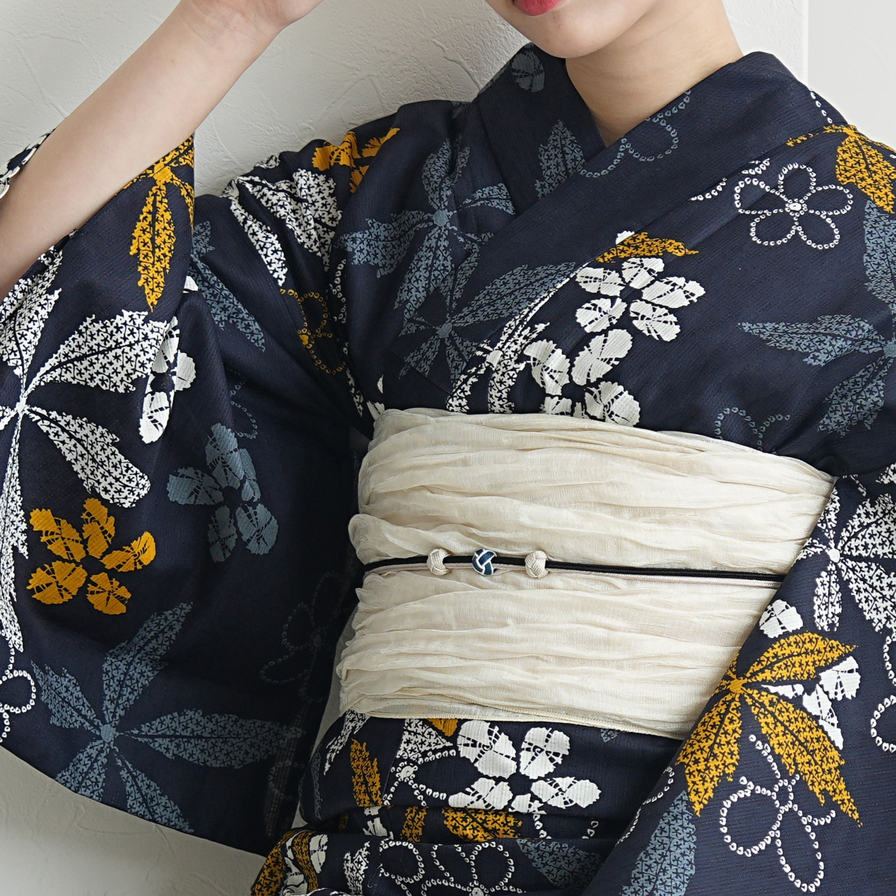 utatane 浴衣 レディース セット Sサイズ 浴衣 3点セット 高級変わり織